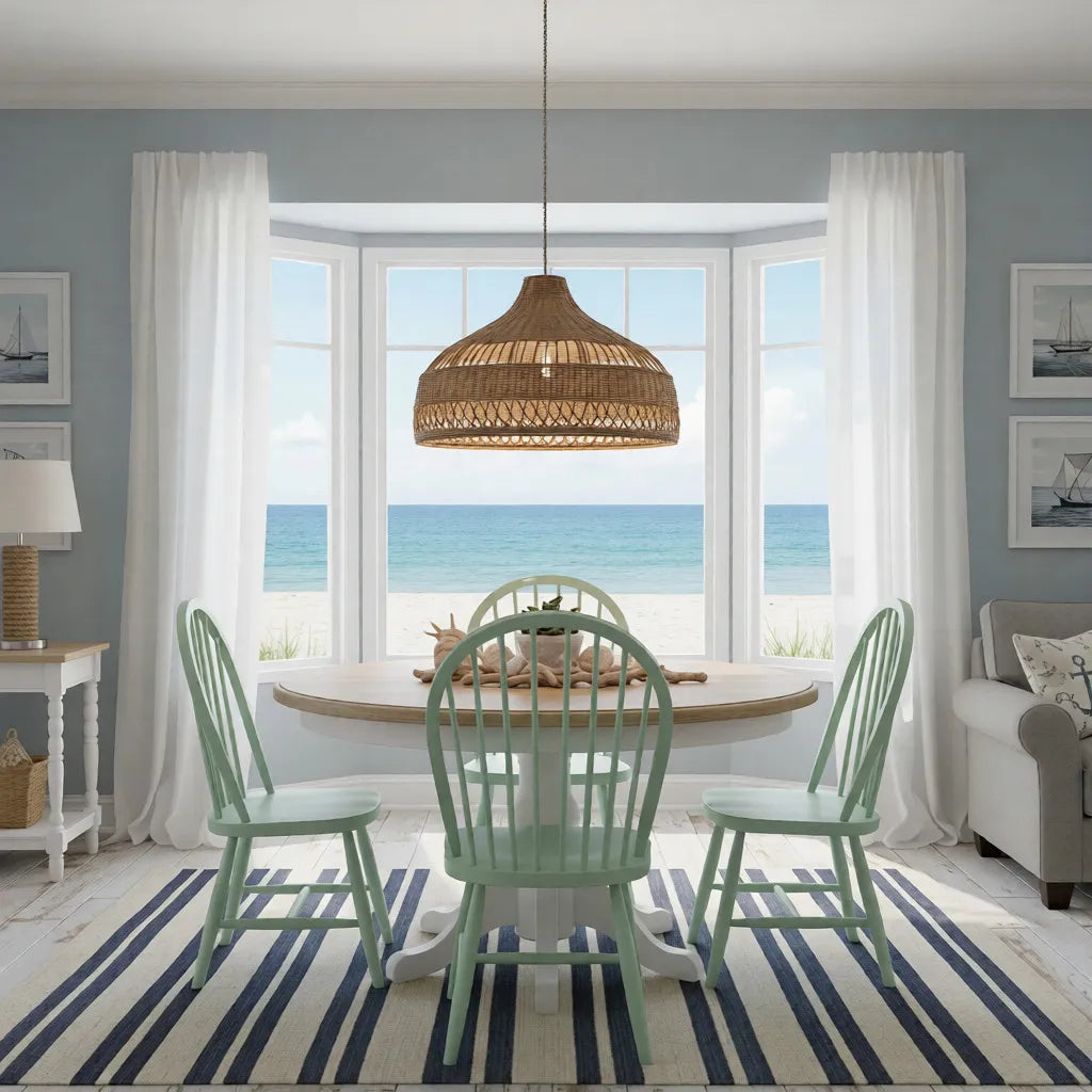 Artisanal Rattan Dome Pendant Lamp