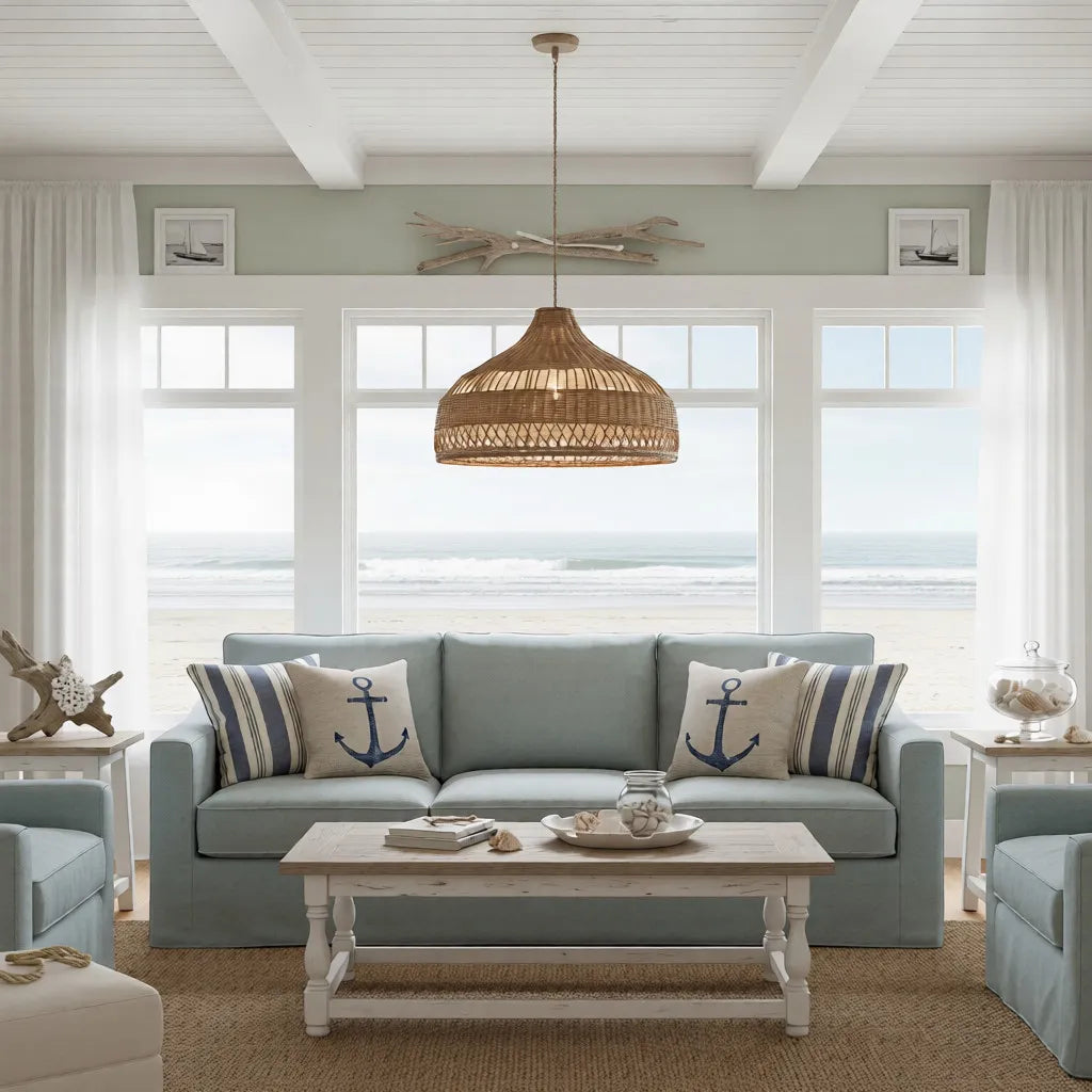 Artisanal Rattan Dome Pendant Lamp - Auraolight