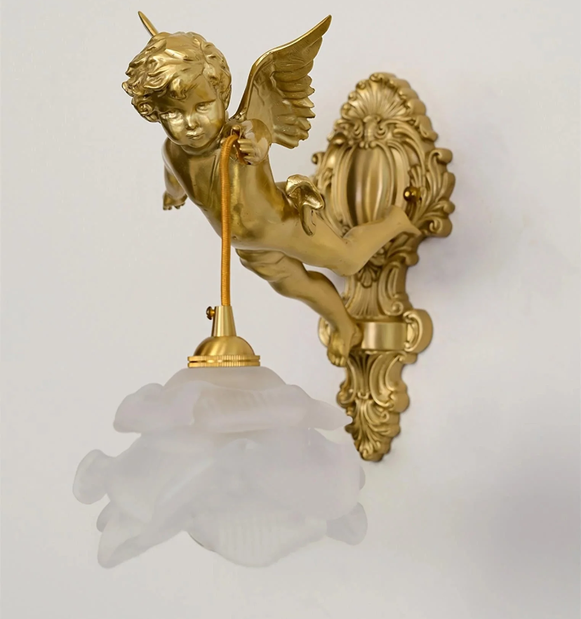 Flying Angel Brass Wall Light - Auraolight