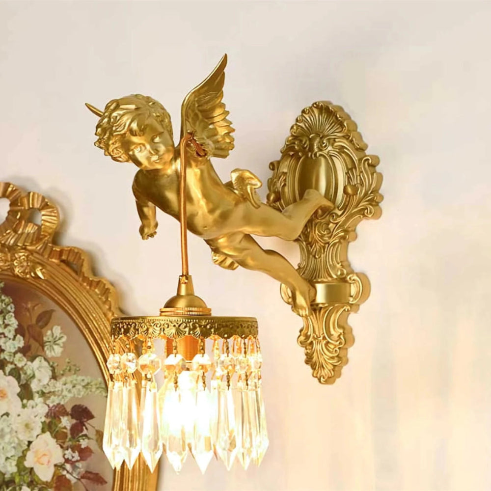 Flying Angel Brass Wall Light - Auraolight