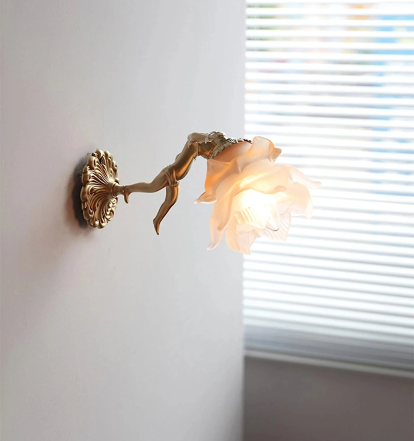 Flying Angel Brass Wall Light - Auraolight