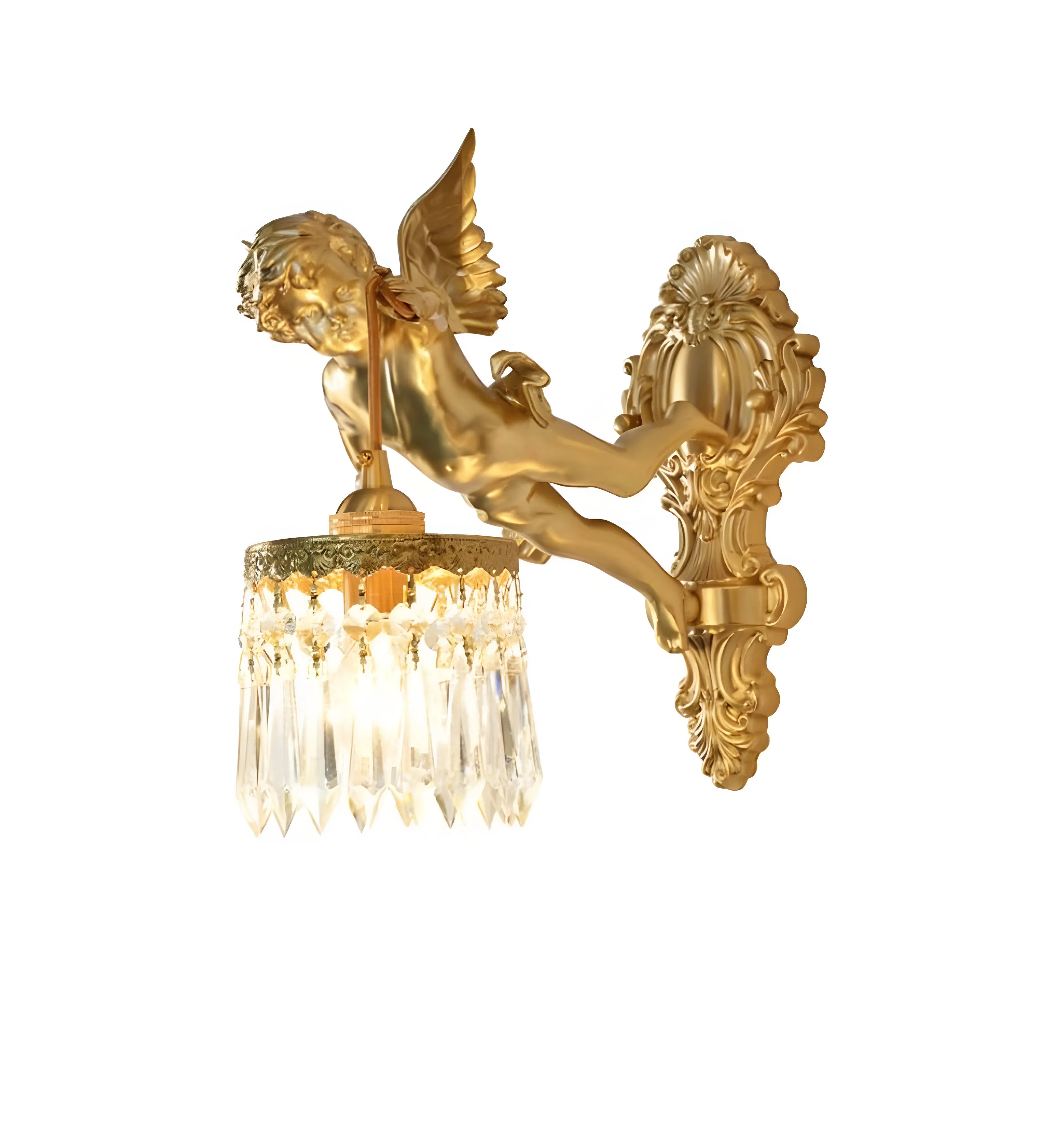 Flying Angel Brass Wall Light - Auraolight