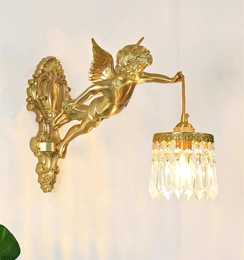 Flying Angel Brass Wall Light - Auraolight