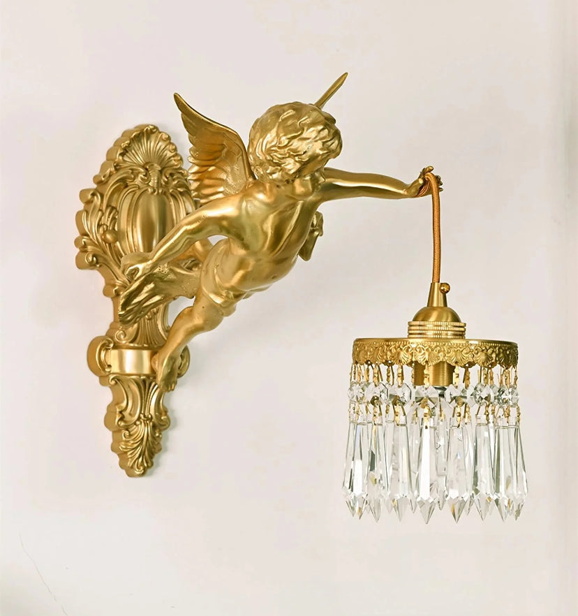 Flying Angel Brass Wall Light - Auraolight
