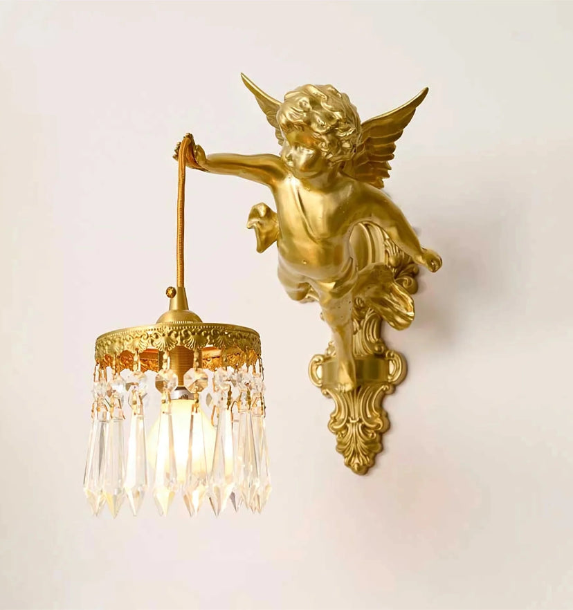 Flying Angel Brass Wall Light - Auraolight