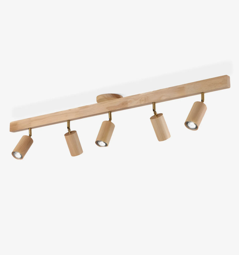 Natural Wood Beam Spotlight Light - Auraolight