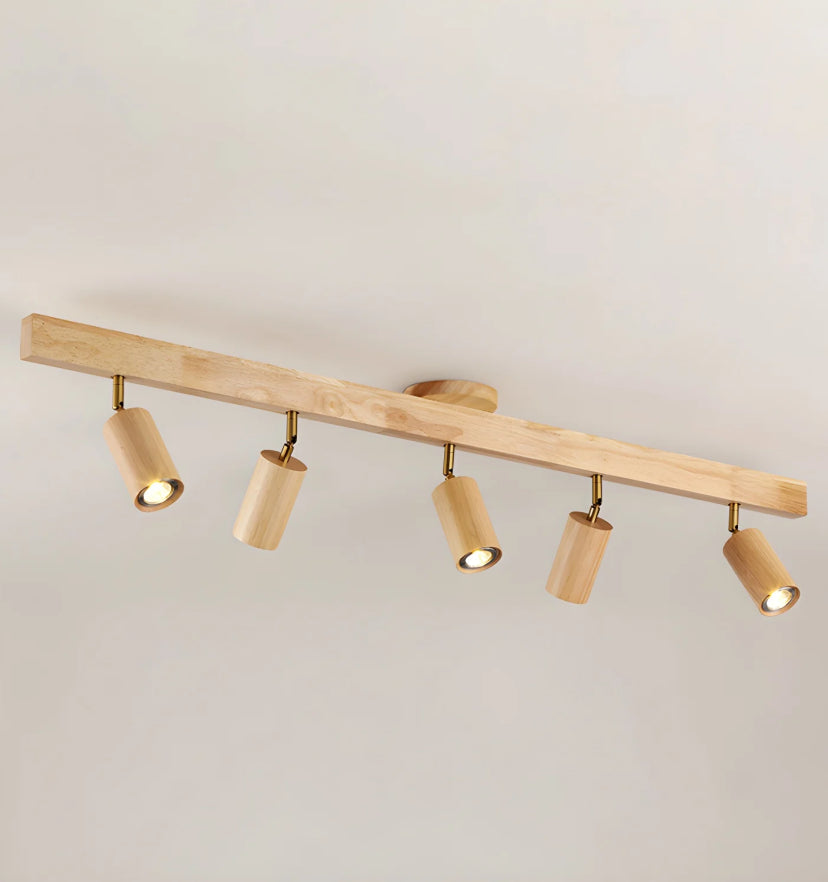 Natural Wood Beam Spotlight Light - Auraolight