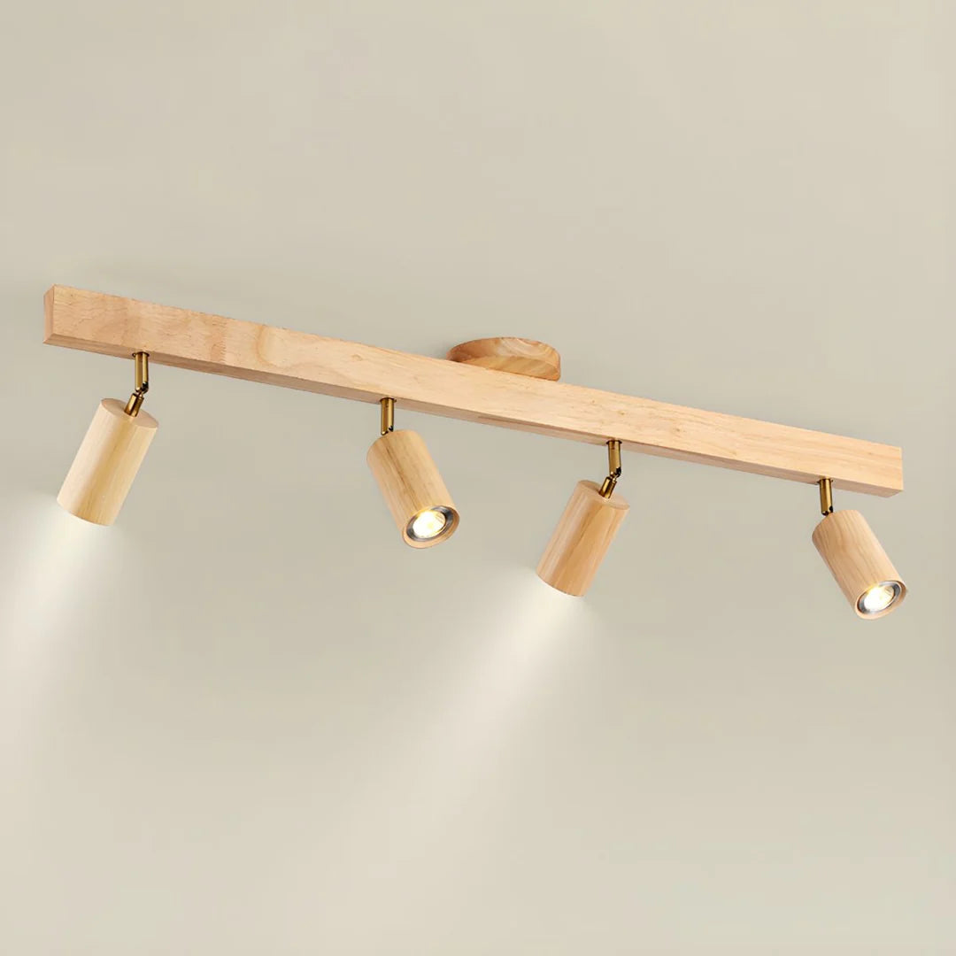 Natural Wood Beam Spotlight Light - Auraolight
