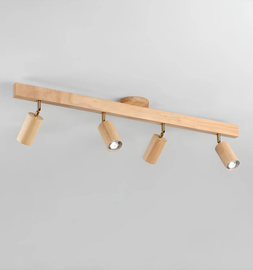 Natural Wood Beam Spotlight Light - Auraolight