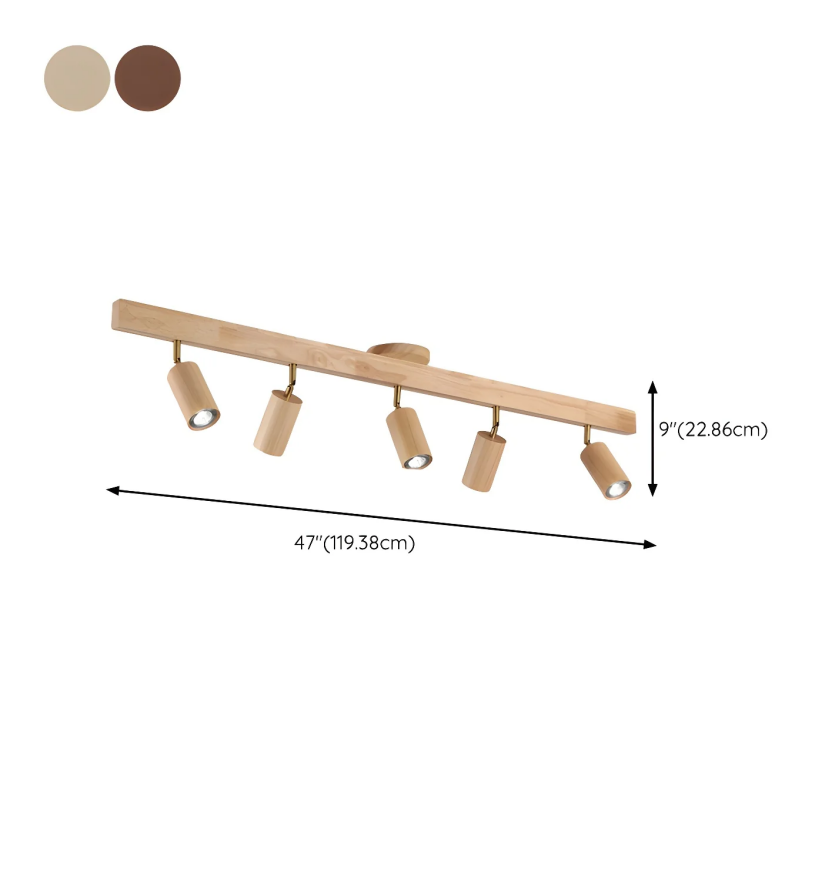 Natural Wood Beam Spotlight Light - Auraolight