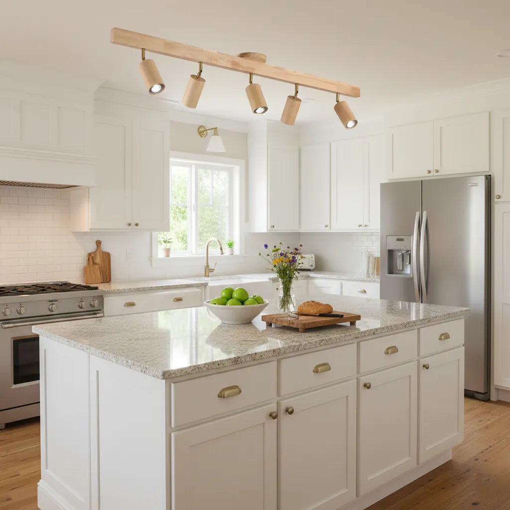 Natural Wood Beam Spotlight Light