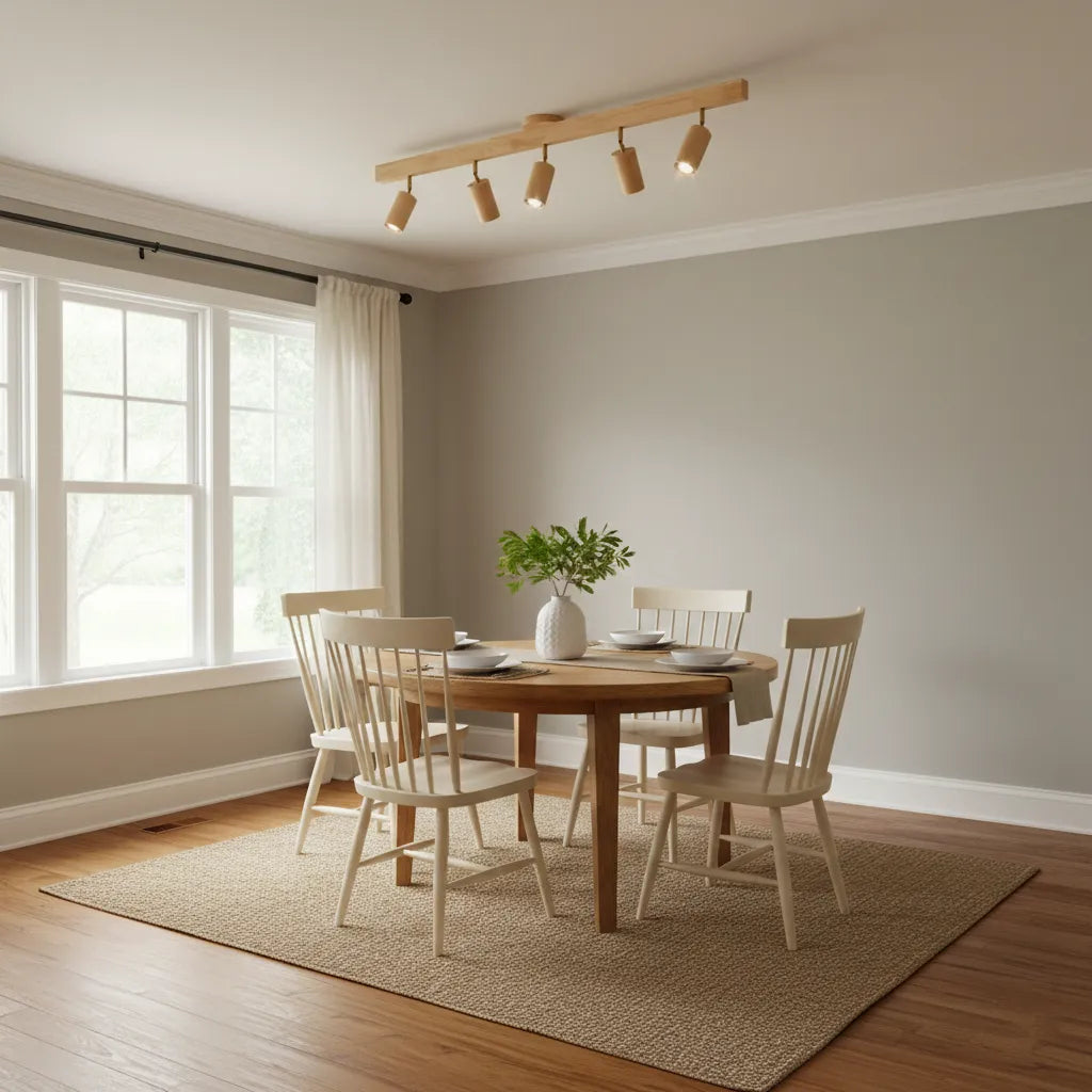 Natural Wood Beam Spotlight Light