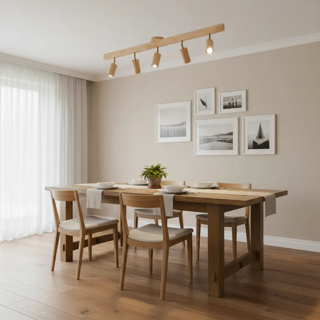 Natural Wood Beam Spotlight Light