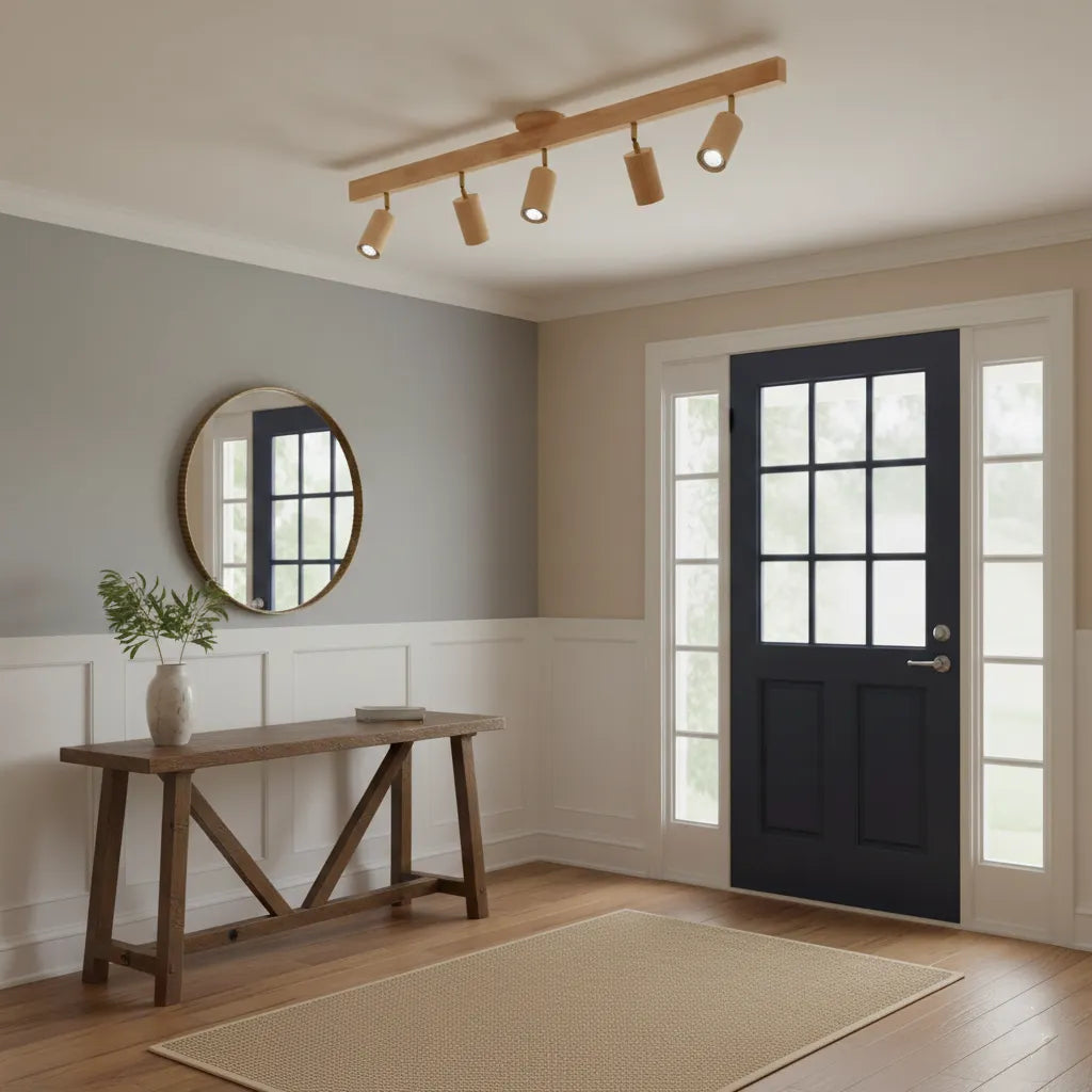 Natural Wood Beam Spotlight Light