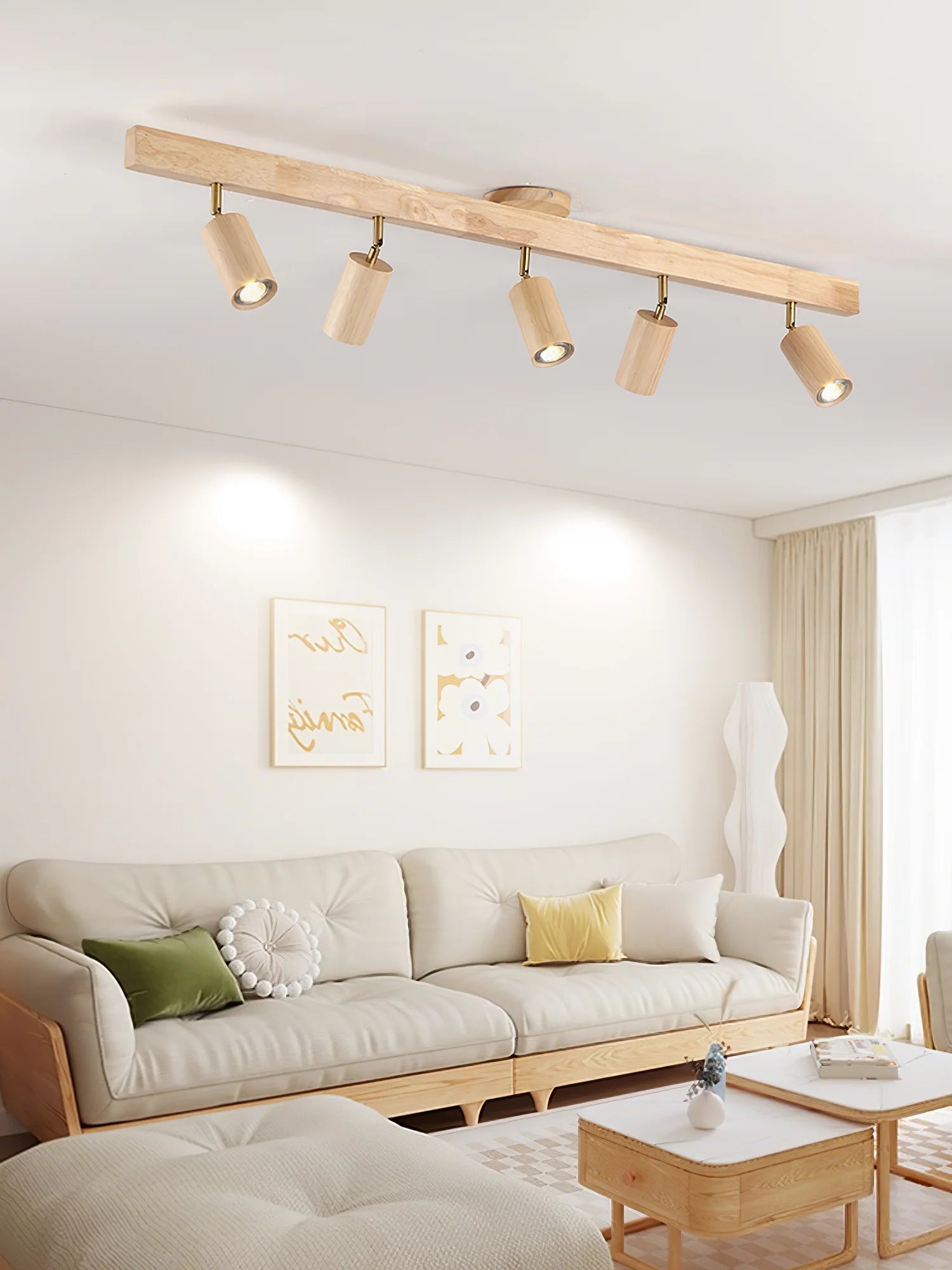 Natural Wood Beam Spotlight Light - Auraolight
