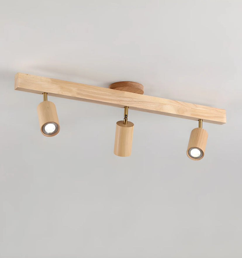 Natural Wood Beam Spotlight Light - Auraolight