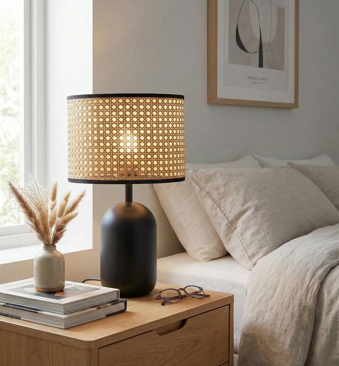 Rattan Table Lamp - Auraolight