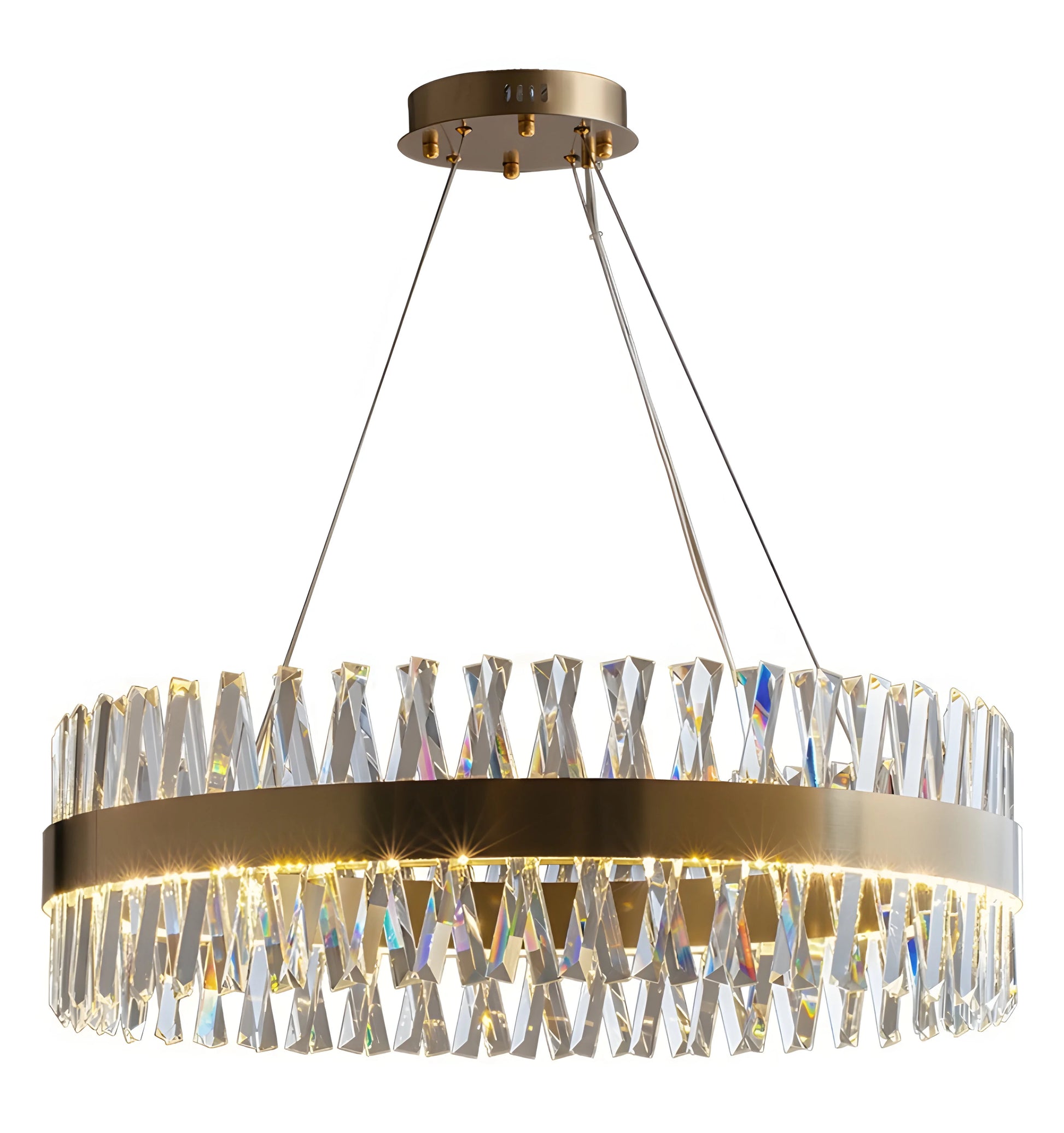 Golden Crossover Chandelier - Auraolight