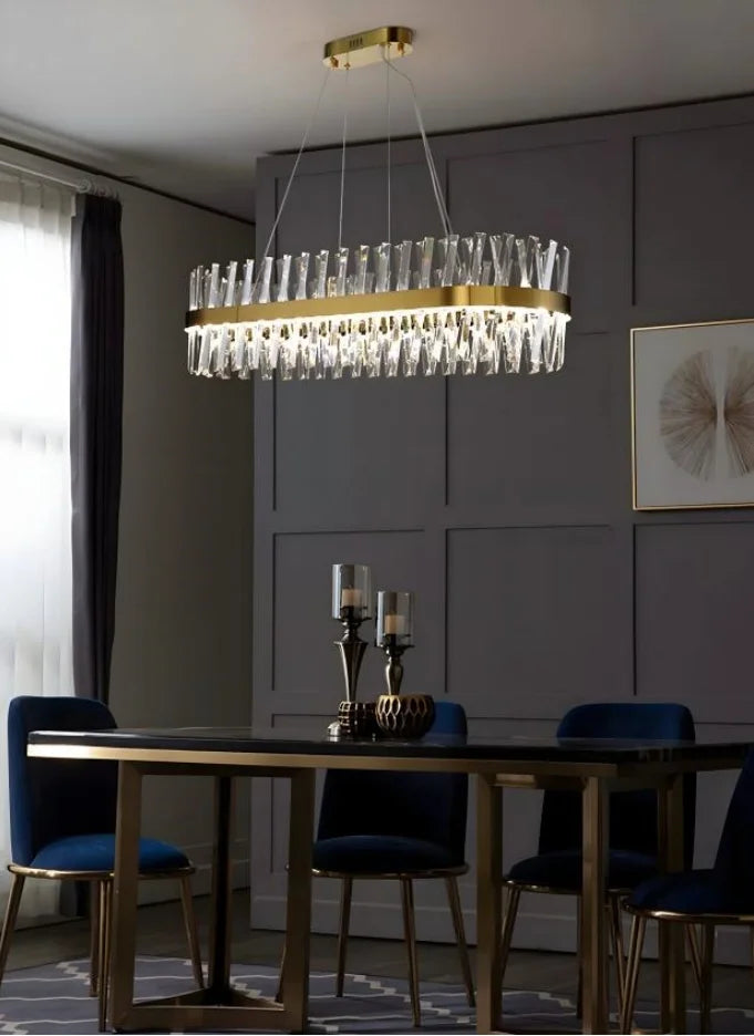 Golden Crossover Chandelier - Auraolight