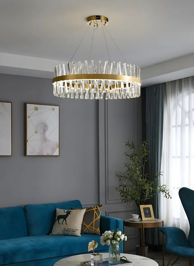 Golden Crossover Chandelier - Auraolight