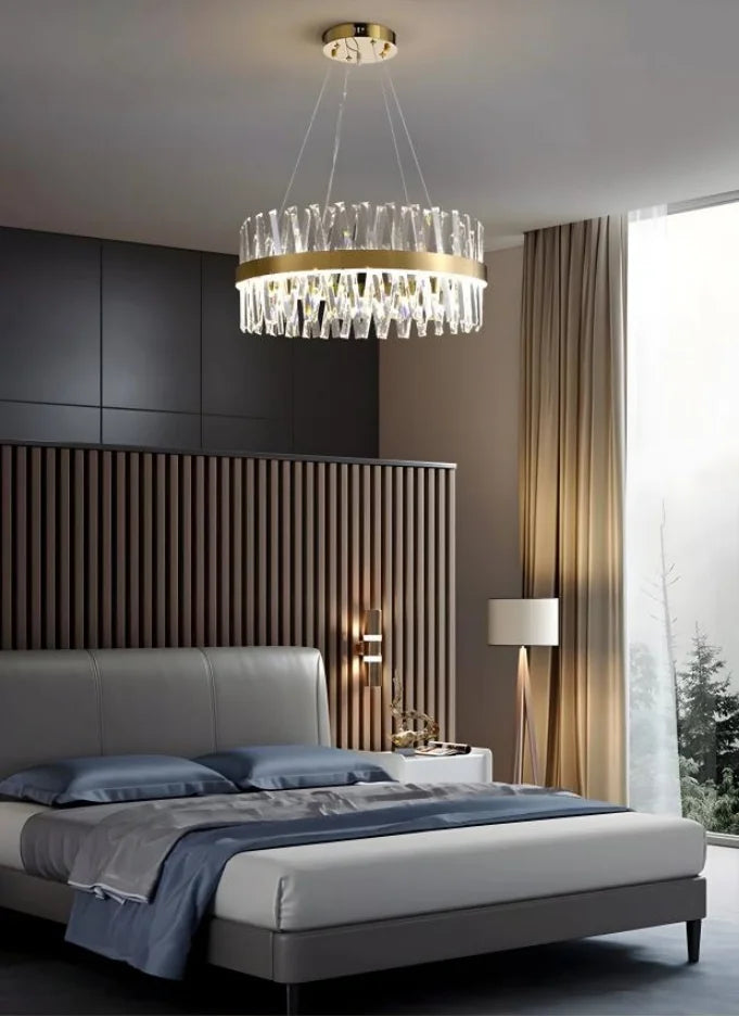 Golden Crossover Chandelier - Auraolight