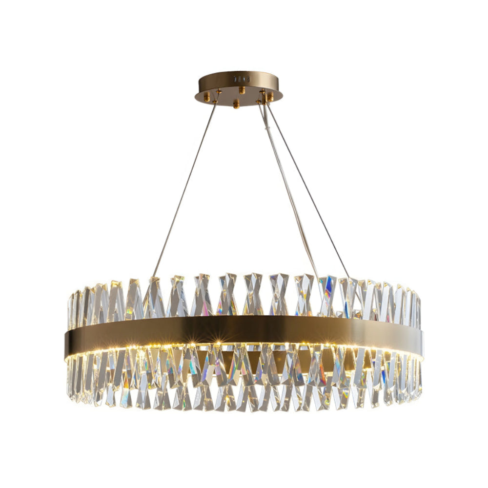 Golden Crossover Chandelier - Auraolight