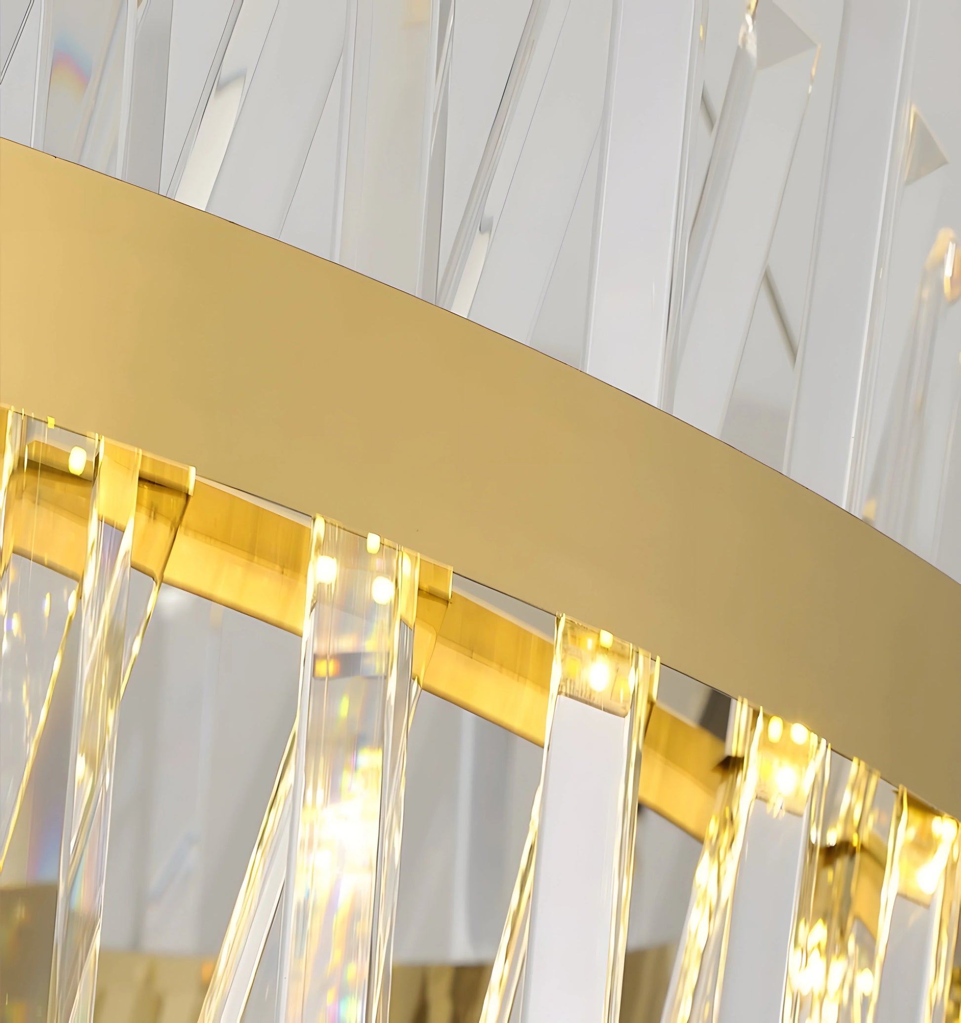 Golden Crossover Chandelier - Auraolight