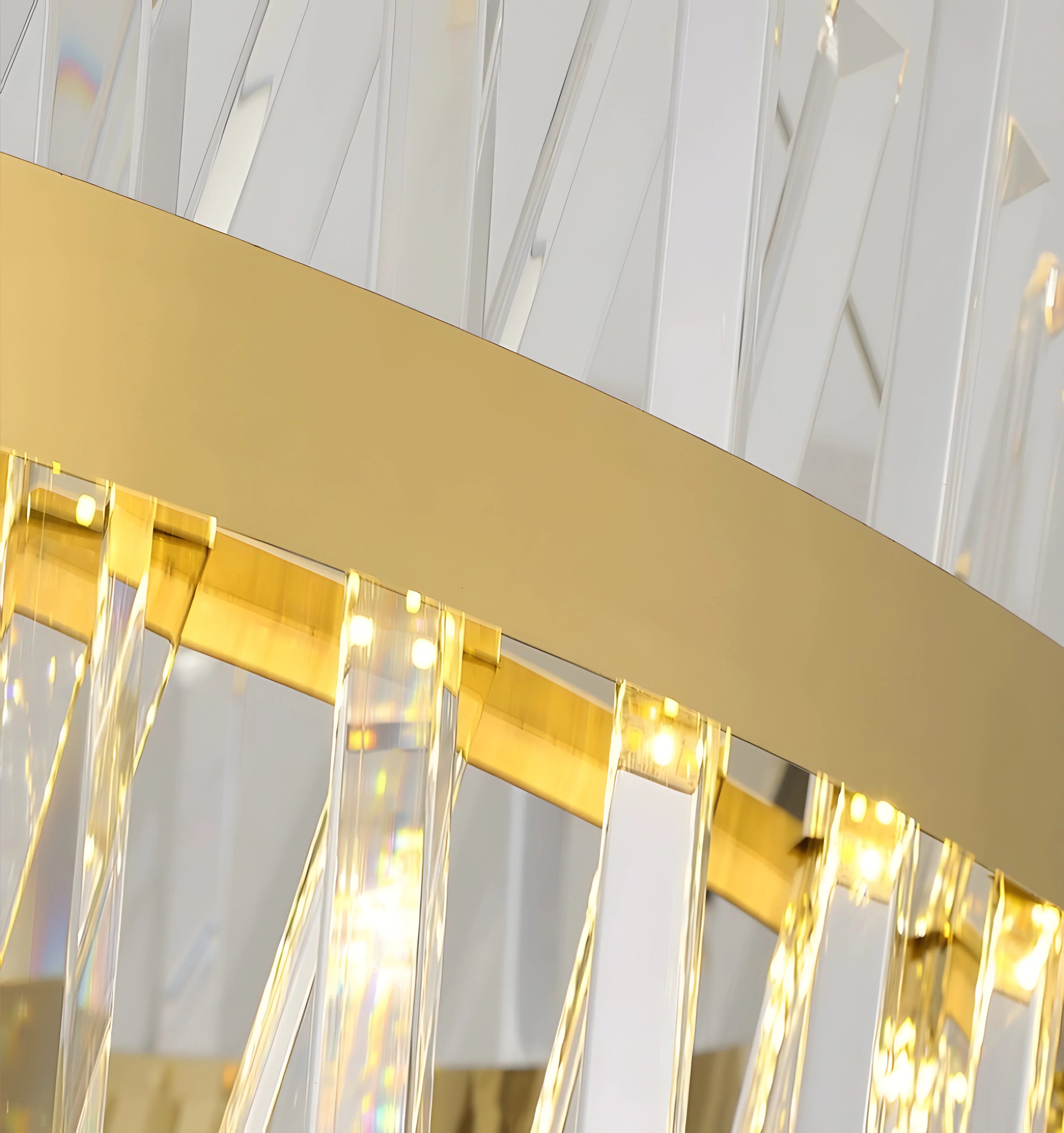 Golden Crossover Chandelier - Auraolight