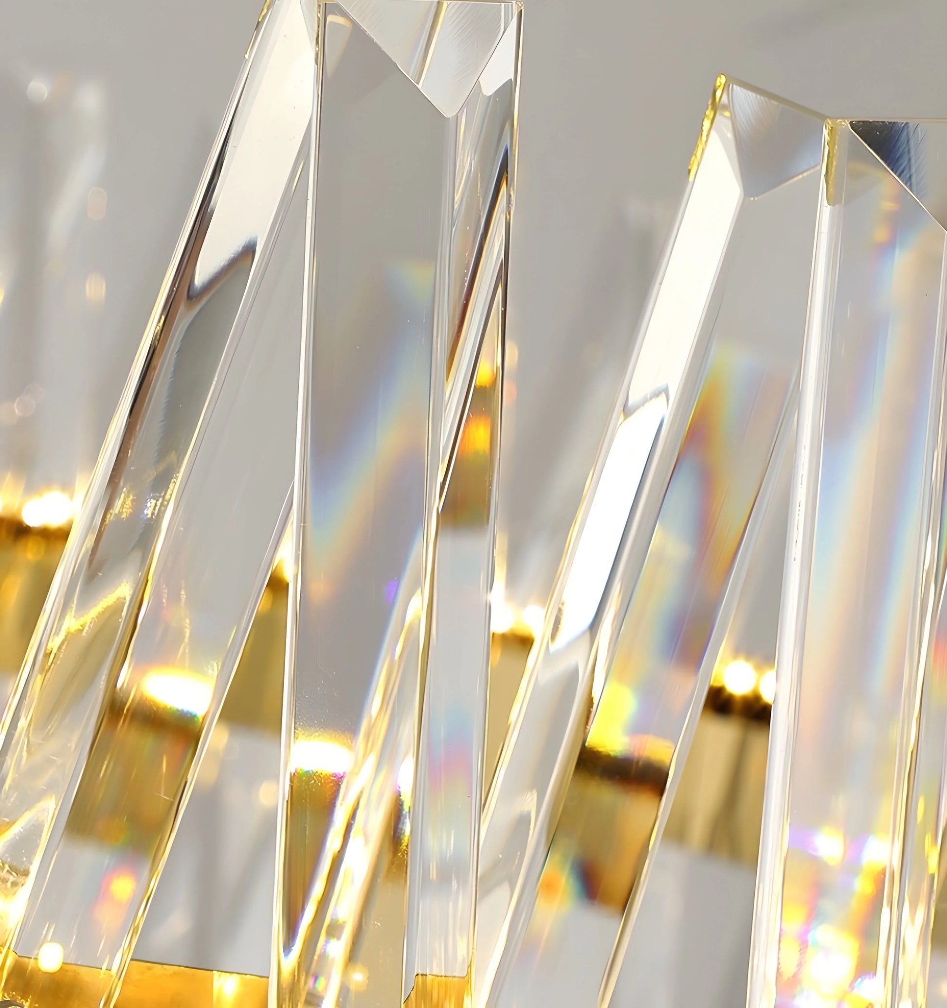 Golden Crossover Chandelier - Auraolight