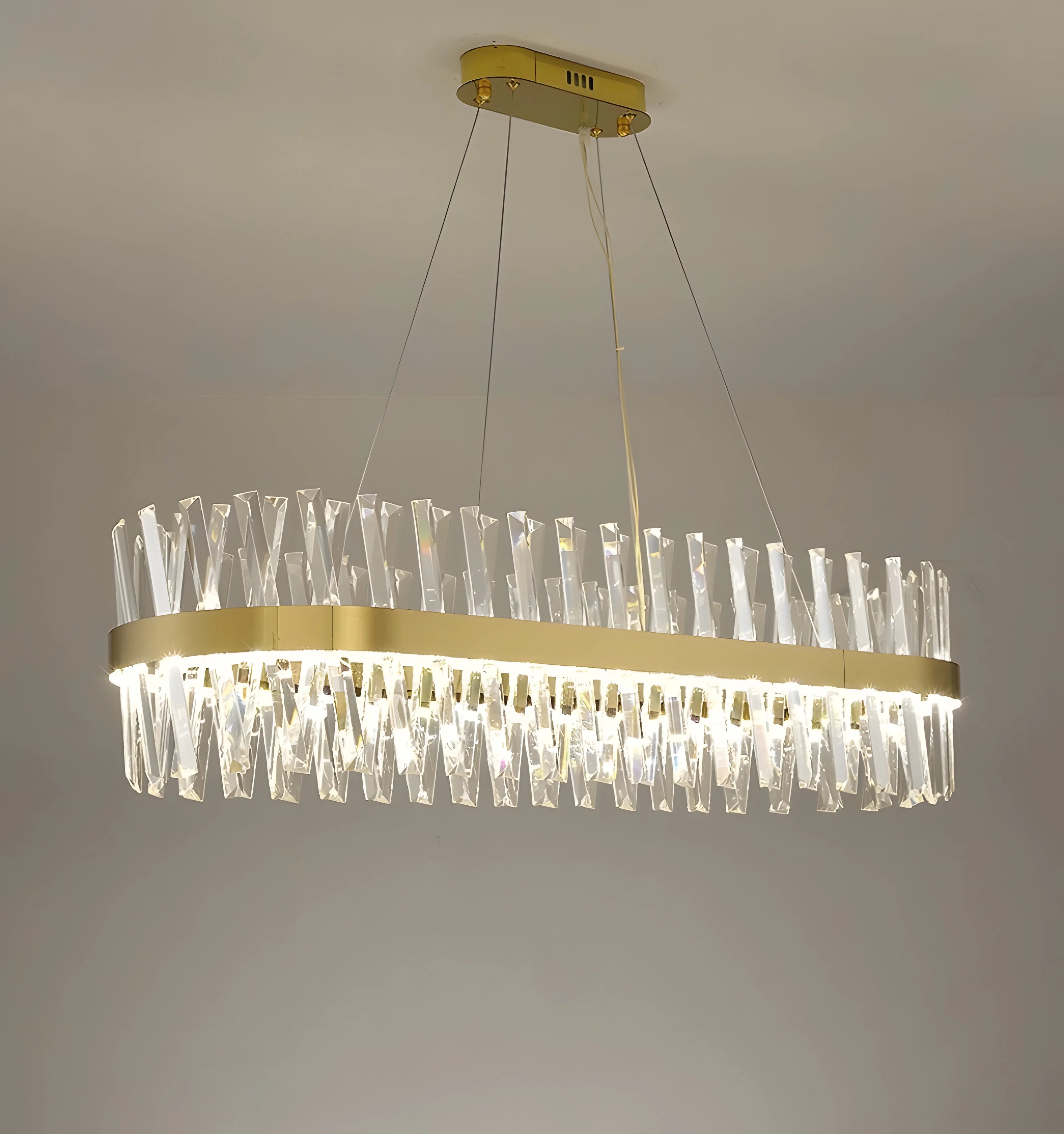 Golden Crossover Chandelier - Auraolight