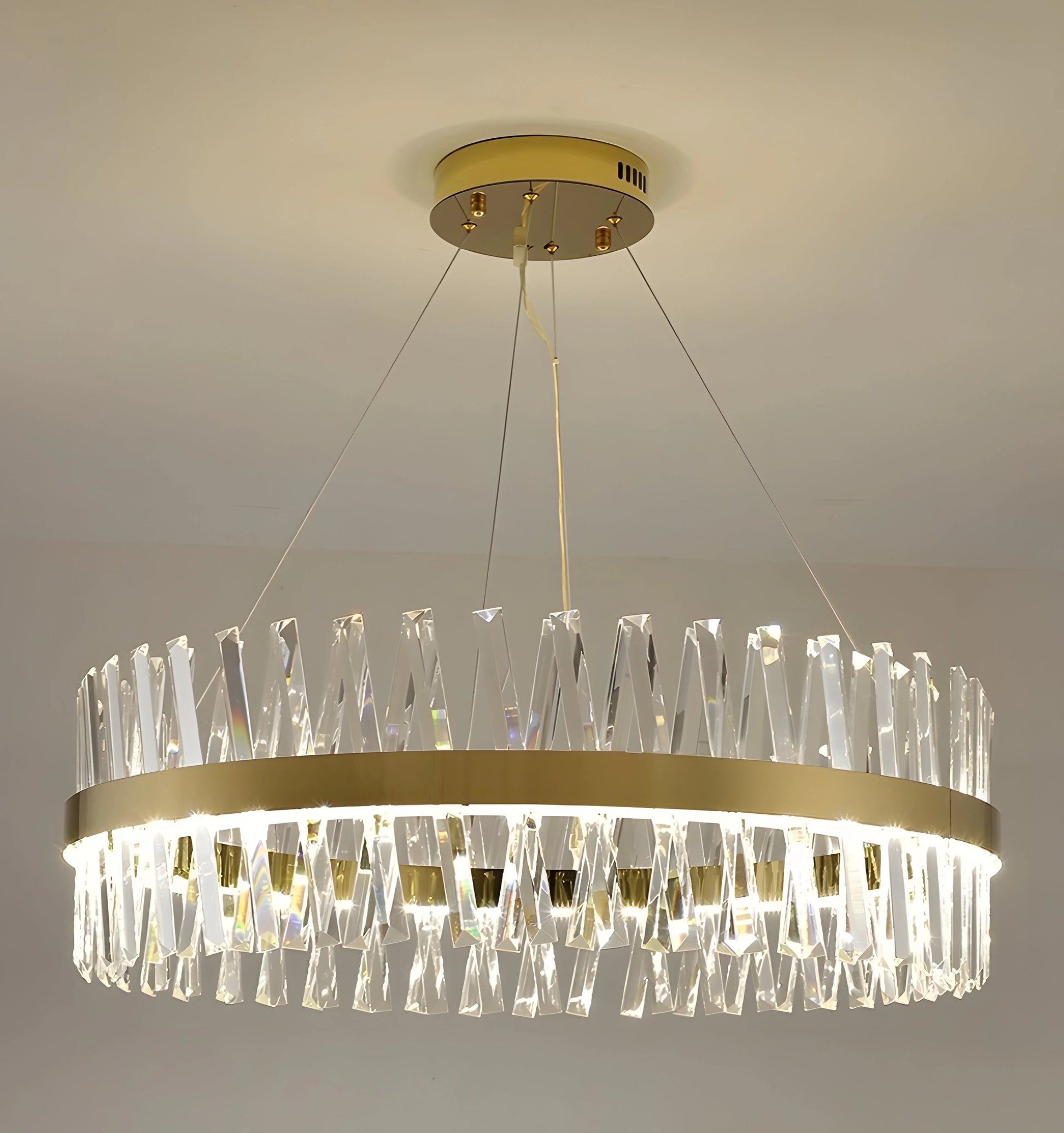 Golden Crossover Chandelier - Auraolight