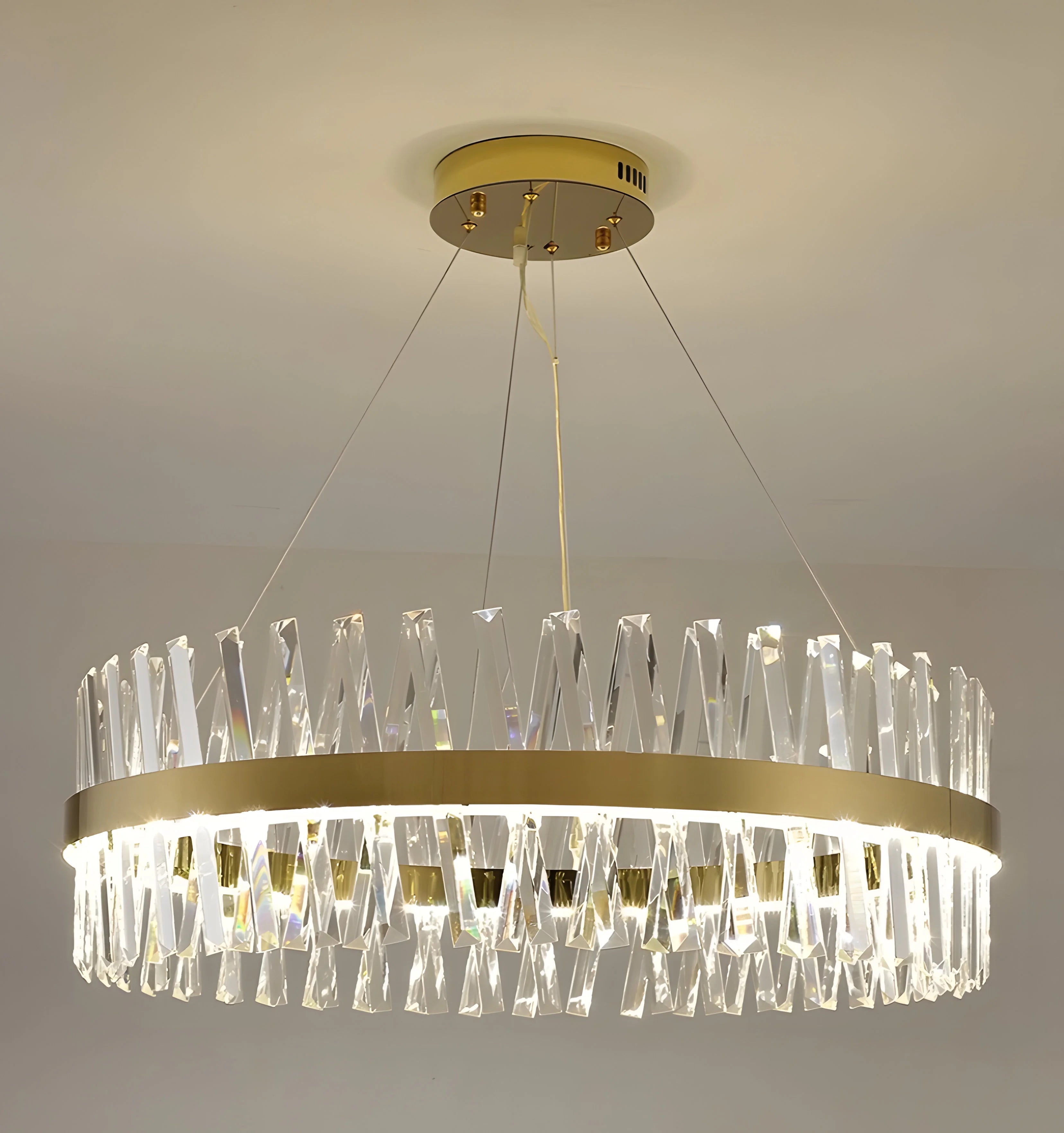 Golden Crossover Chandelier - Auraolight