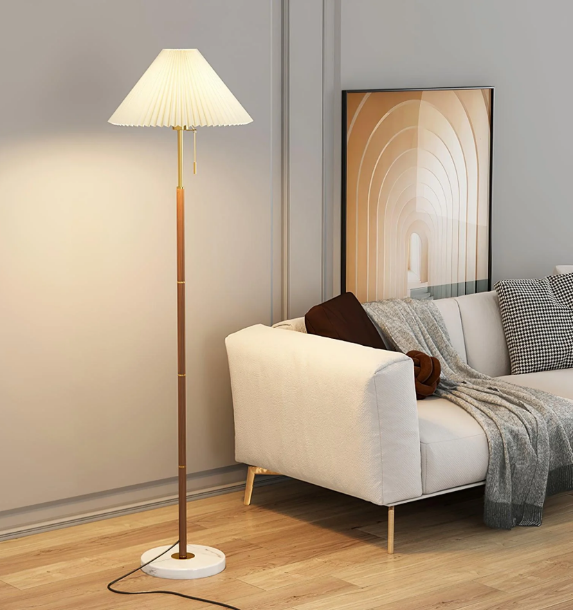 Vintage Pleated Floor Lamp - Auraolight