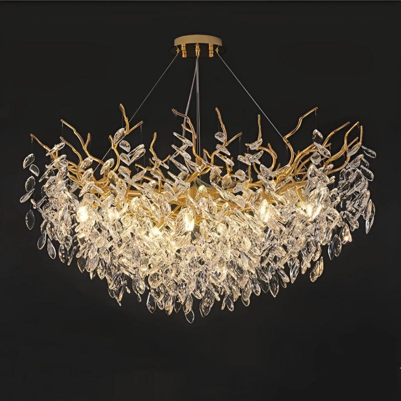Dewdrop Forest Crystal Chandelier
