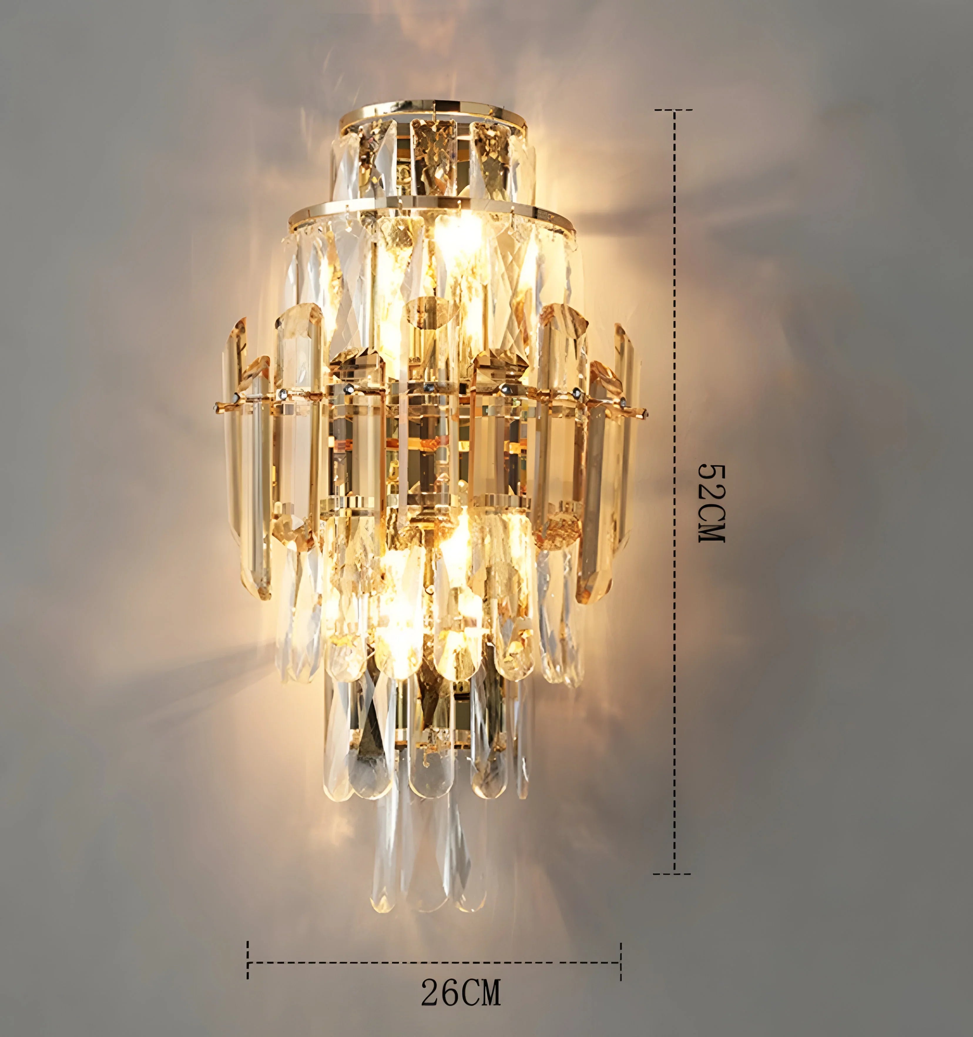 Alicia Crystal Wall Lamp - Auraolight