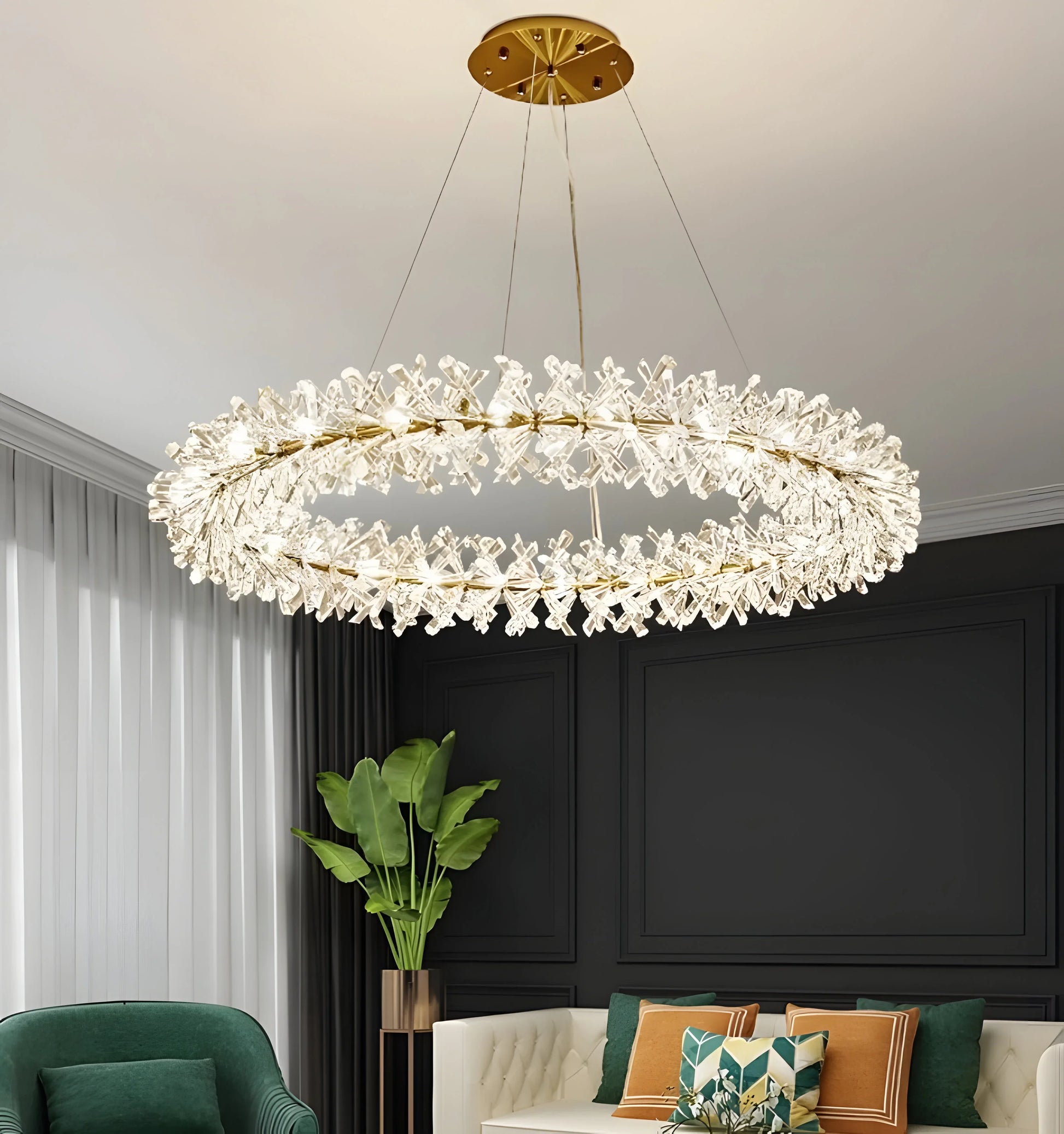 Anna Crystal Chandelier - Auraolight