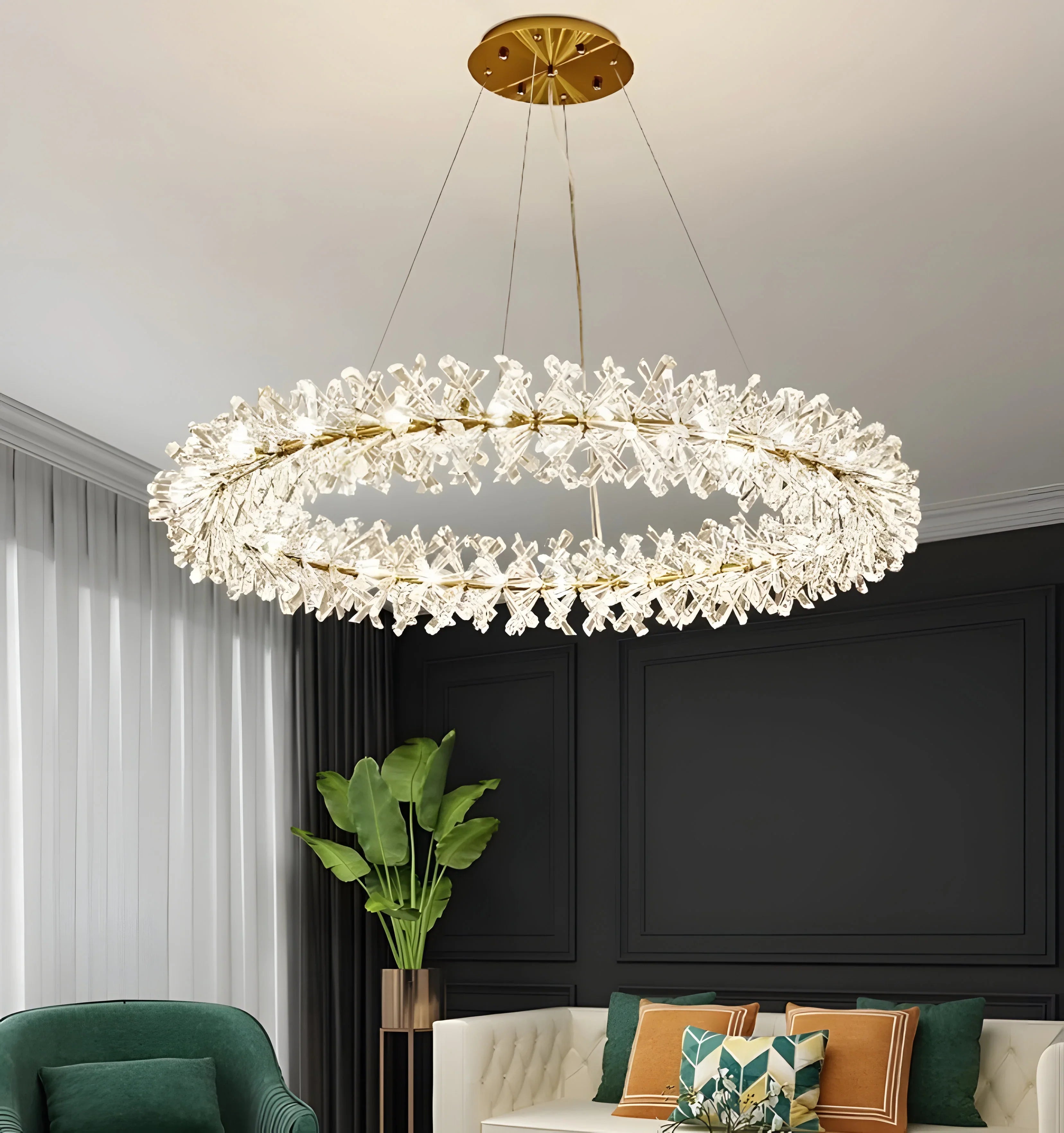 Anna Crystal Chandelier - Auraolight