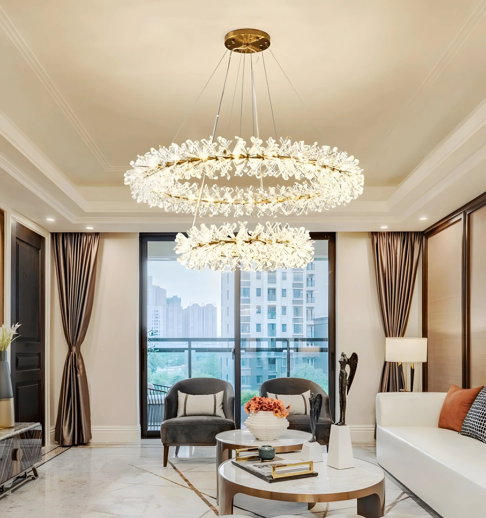 Anna Crystal Chandelier - Auraolight