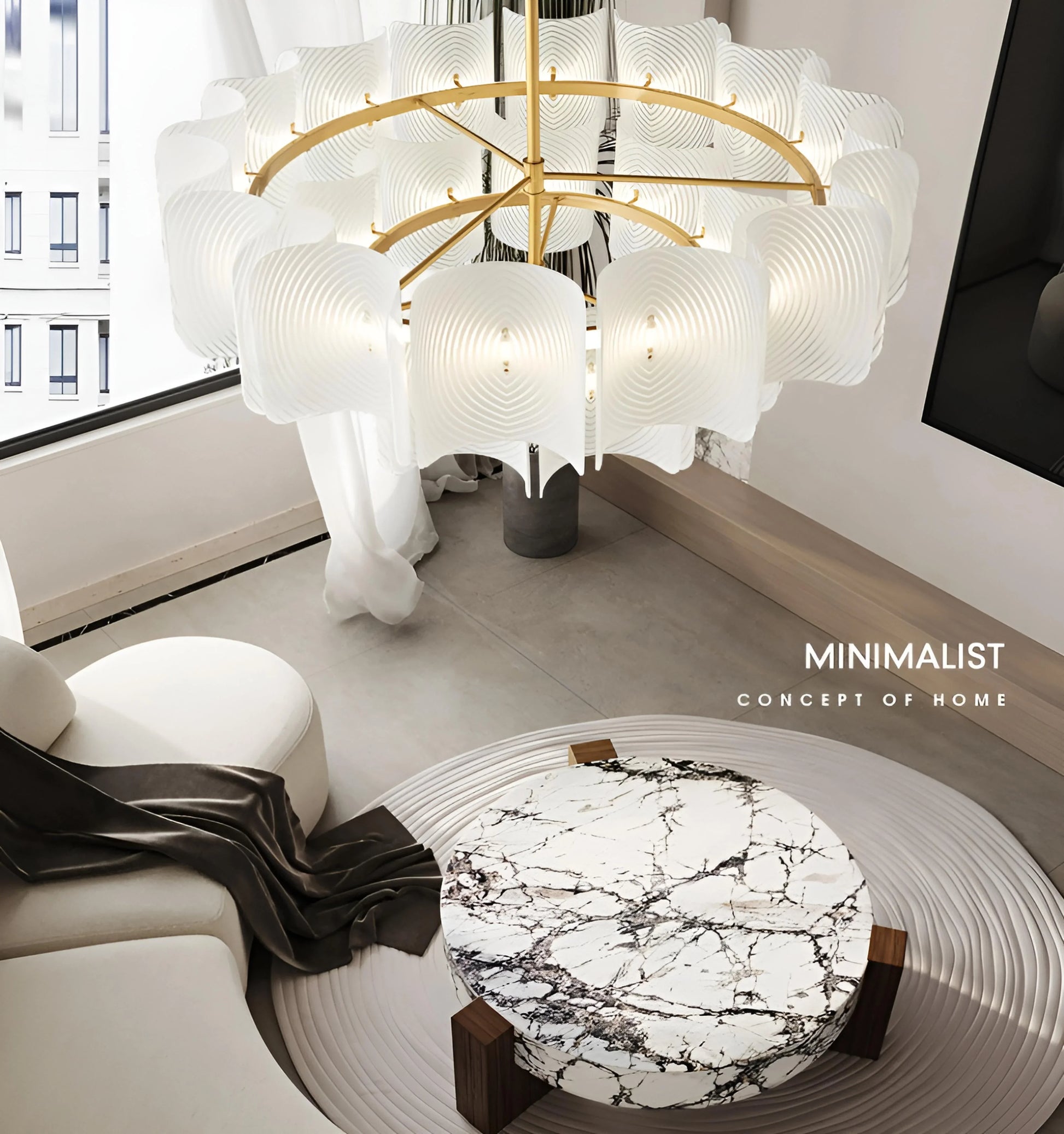 Carlos Ripple Chandelier - Auraolight
