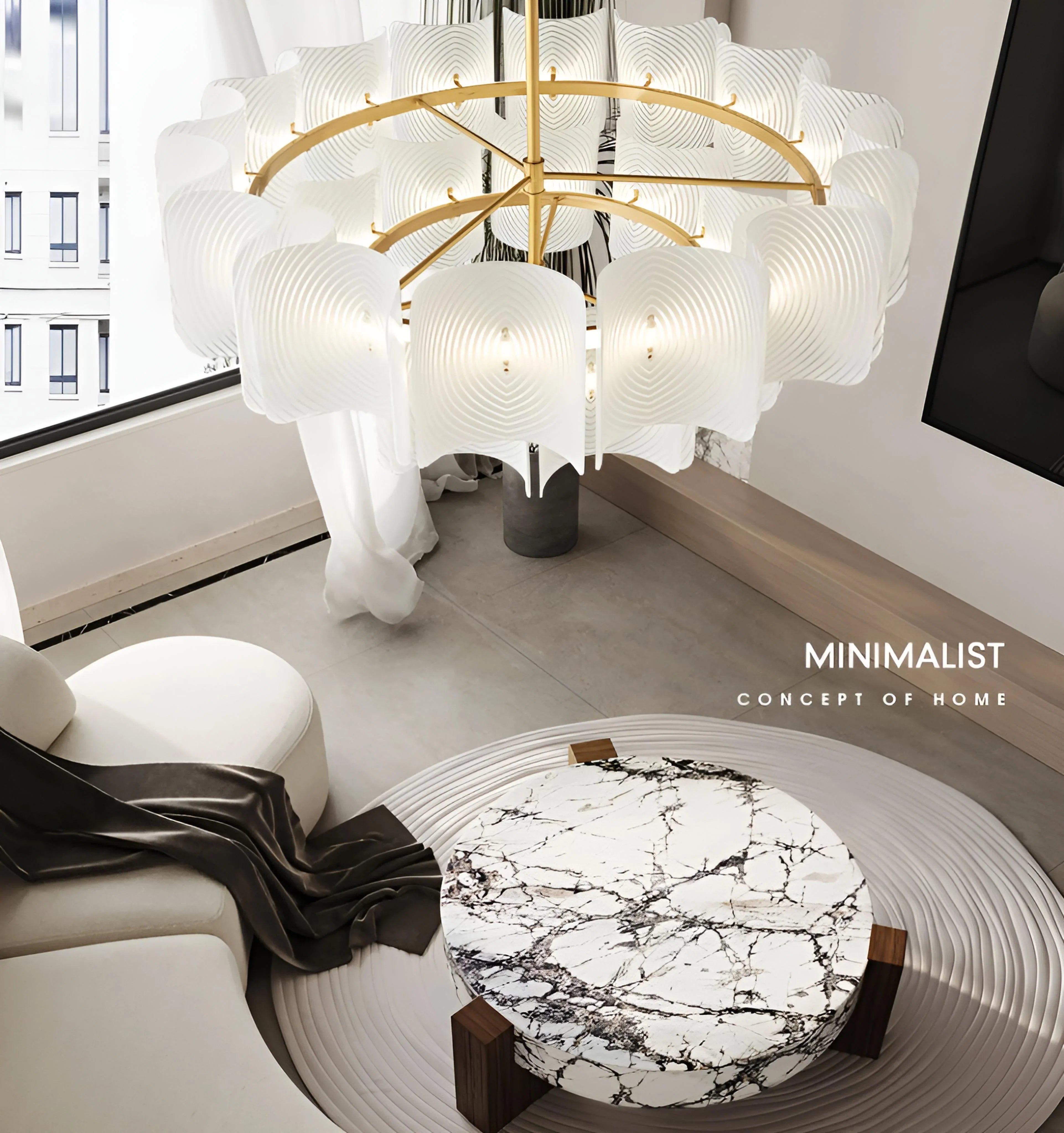 Carlos Ripple Chandelier - Auraolight