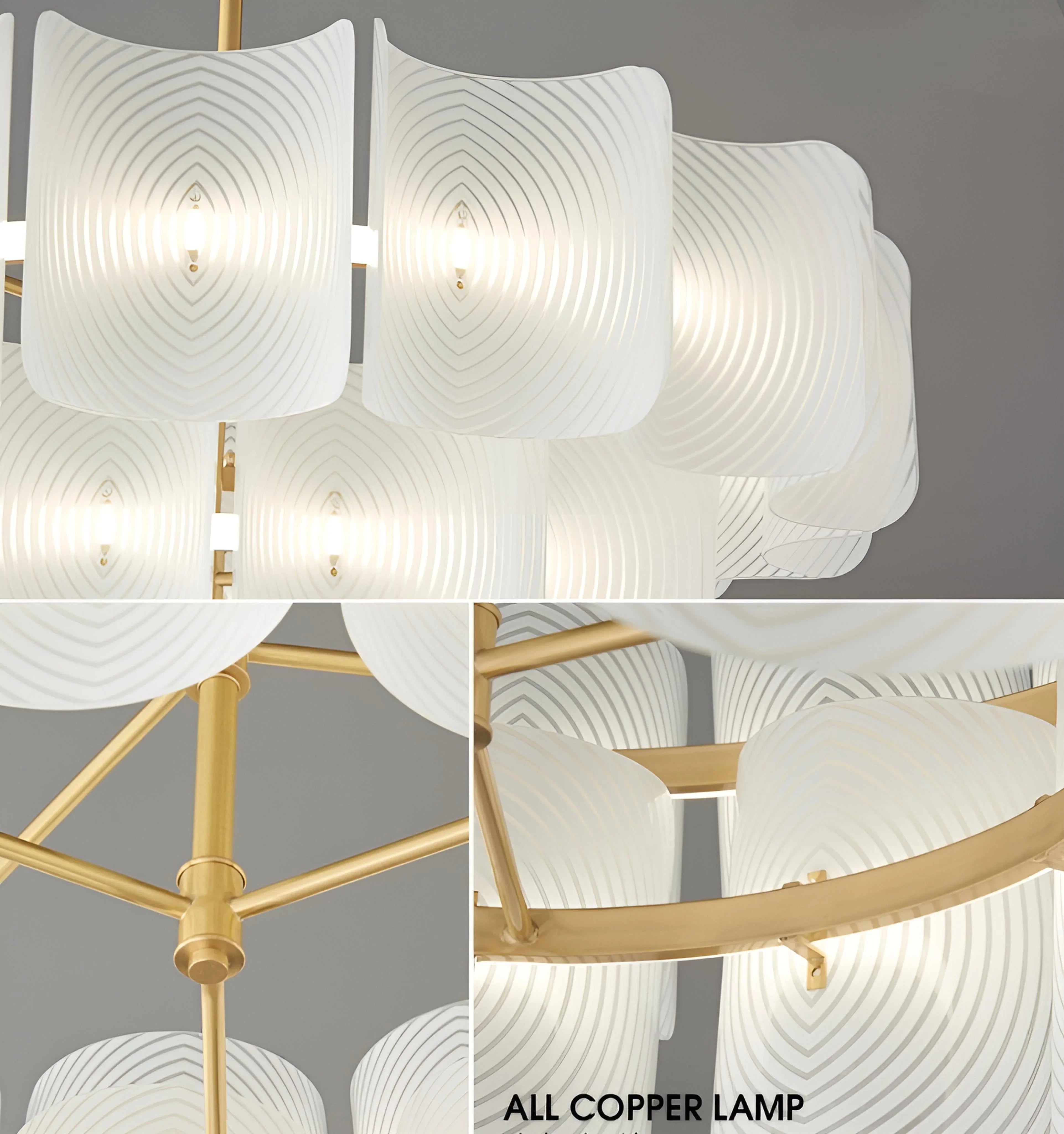 Carlos Ripple Chandelier - Auraolight