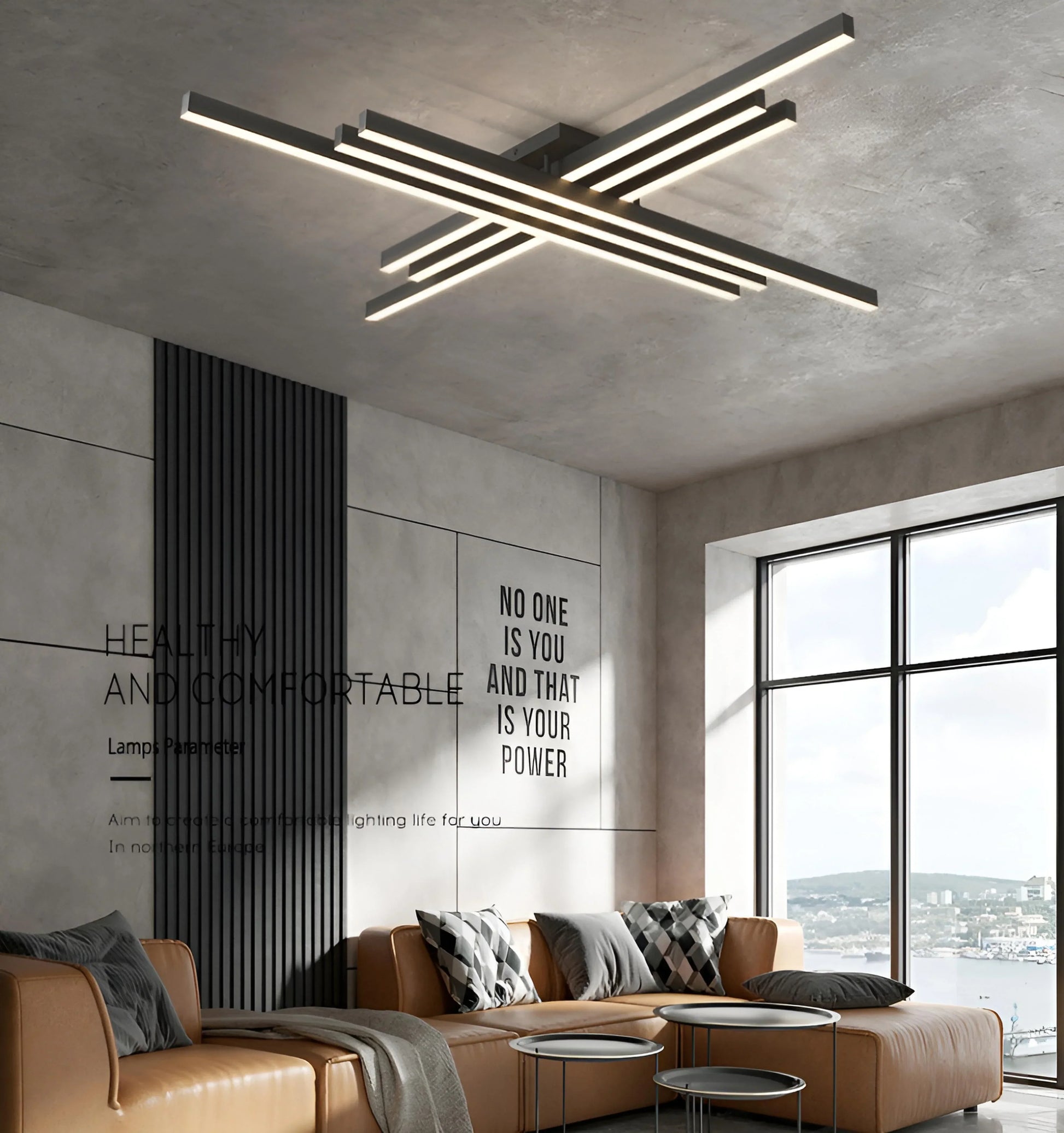 Cross Shape Ceiling Light - Auraolight