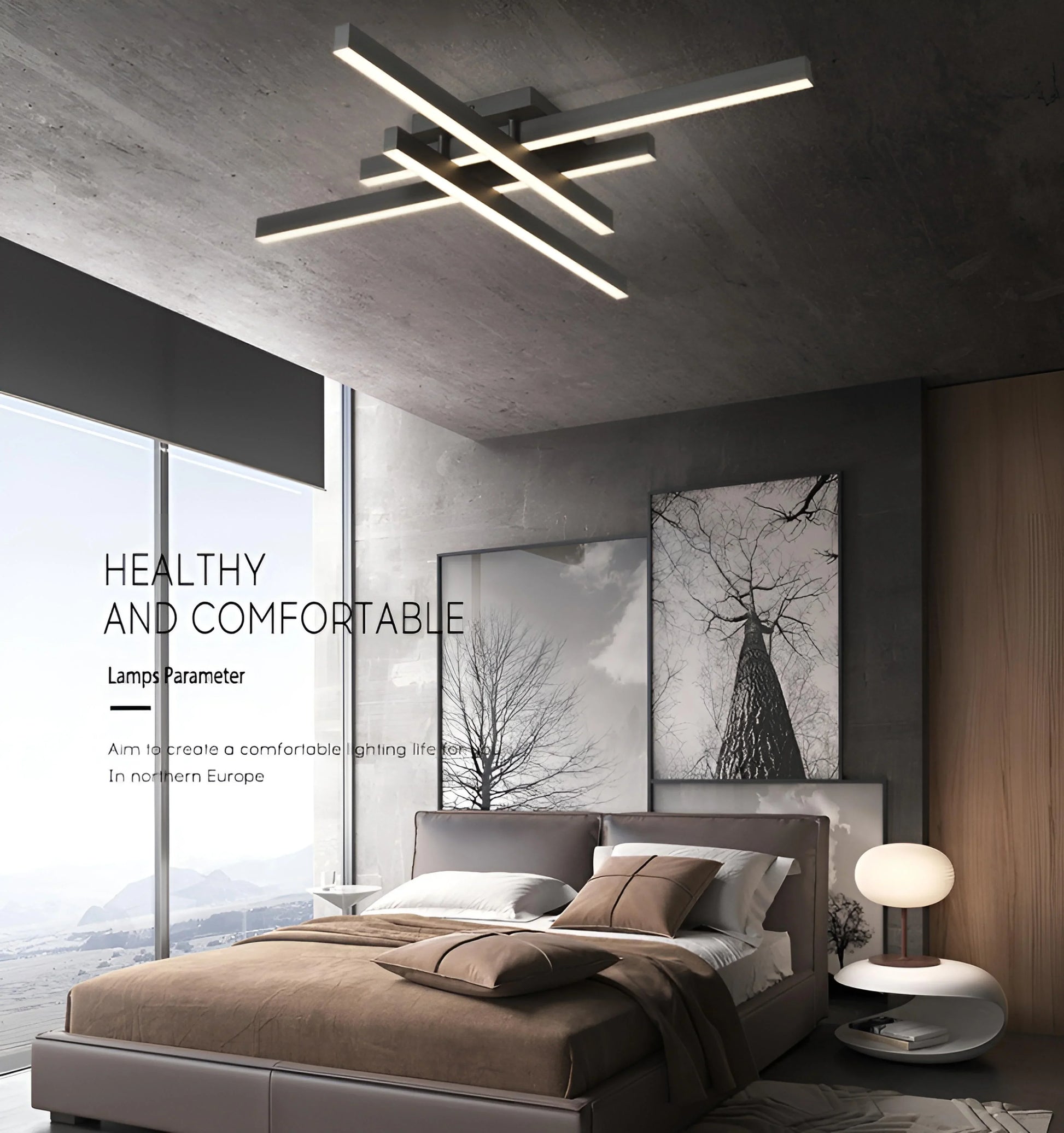 Cross Shape Ceiling Light - Auraolight