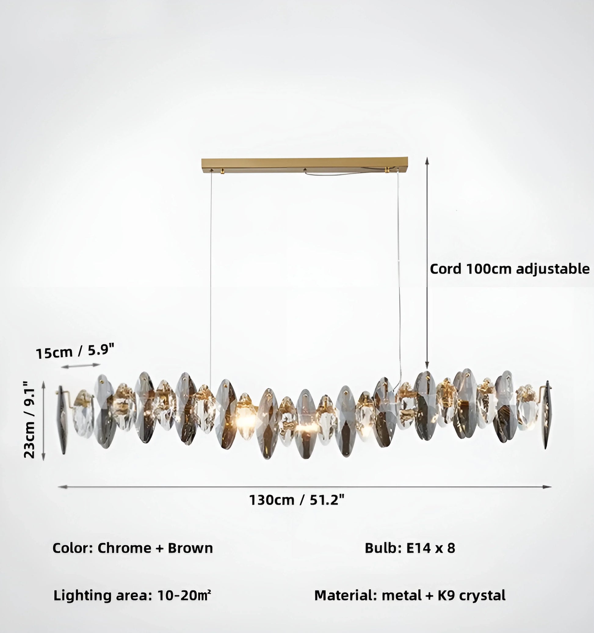 Jonas Crystal Chandelier - Auraolight