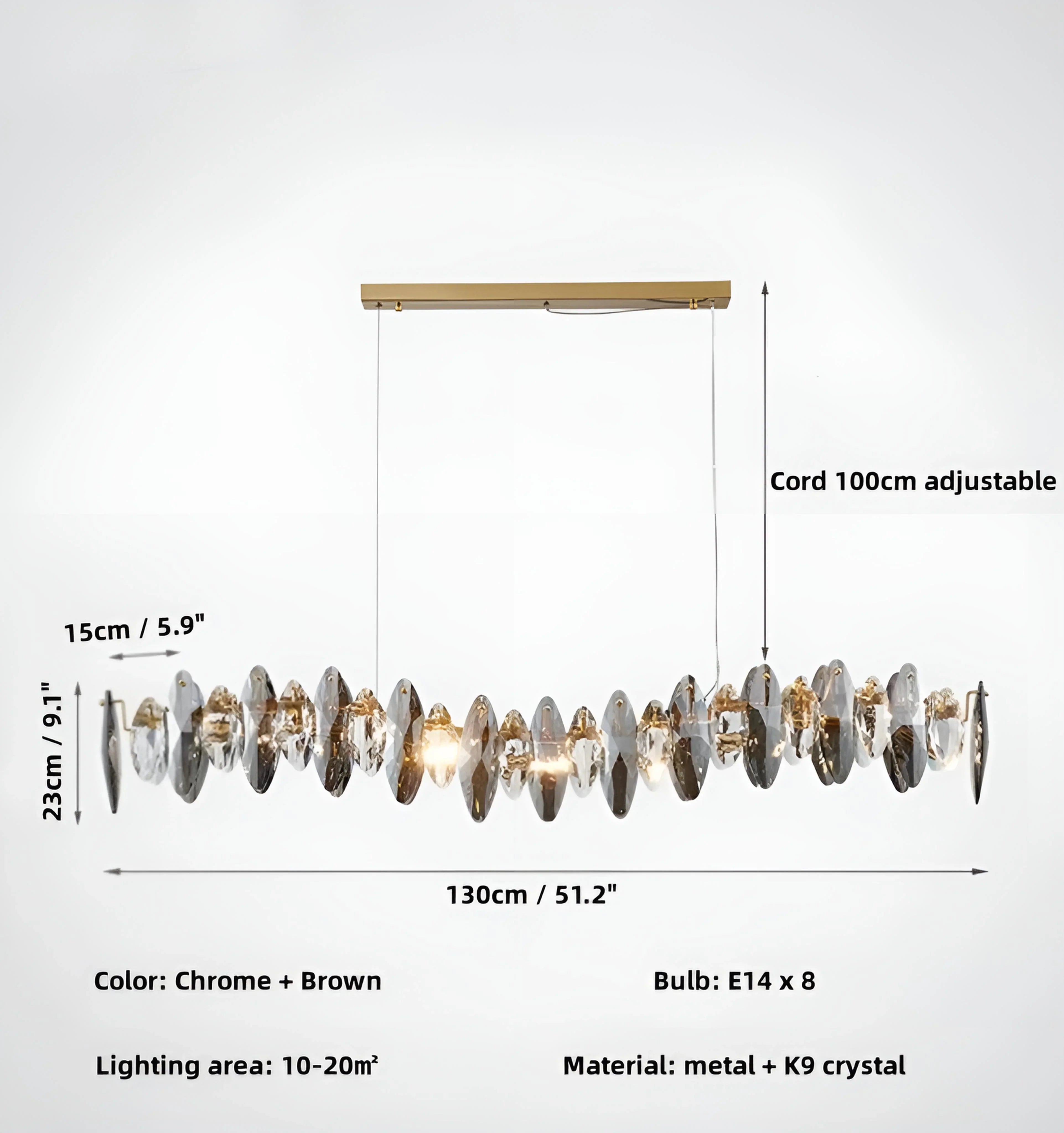 Jonas Crystal Chandelier - Auraolight