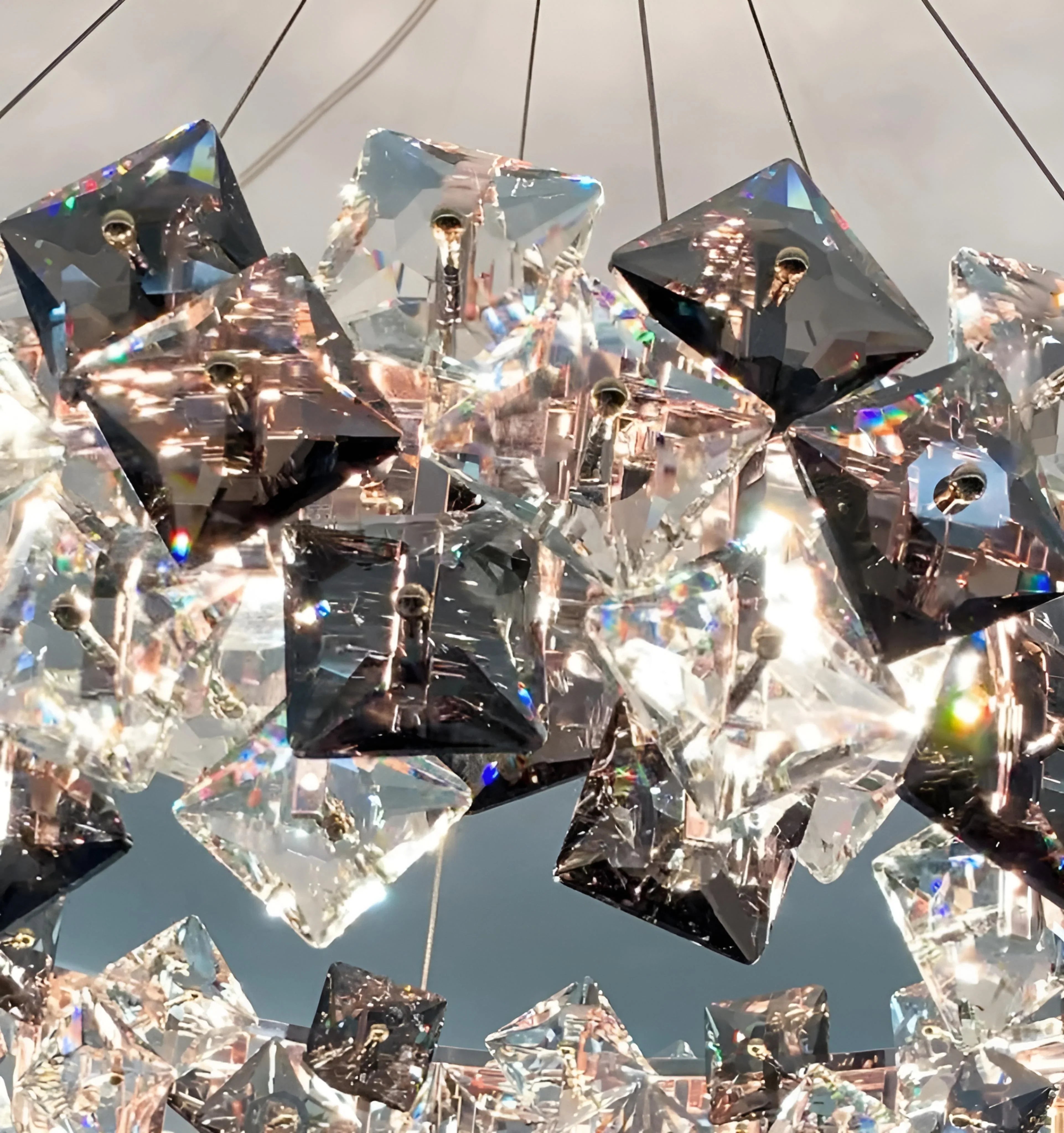 Jonas Scale Crystal Chandelier - Auraolight