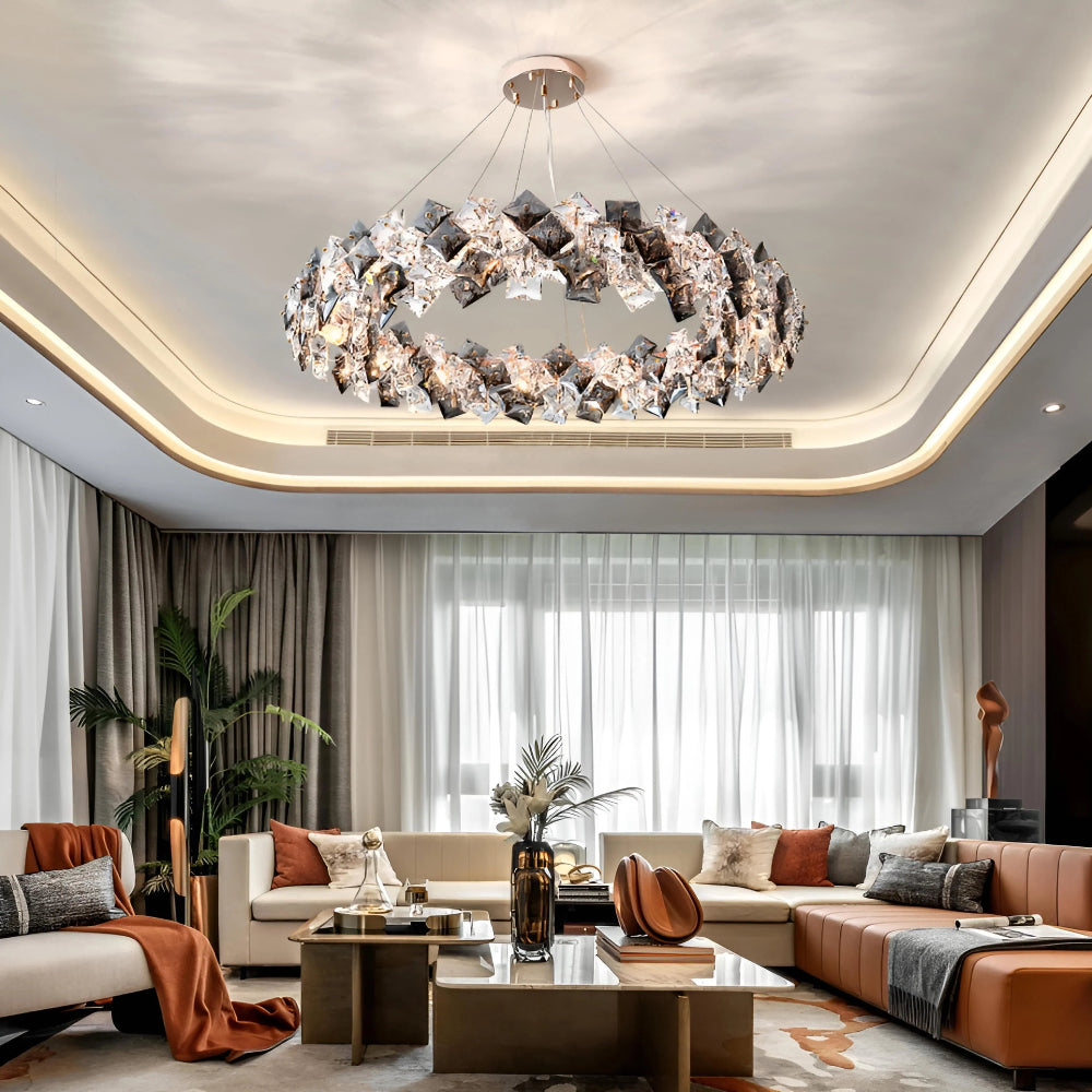 Jonas Scale Crystal Chandelier - Auraolight