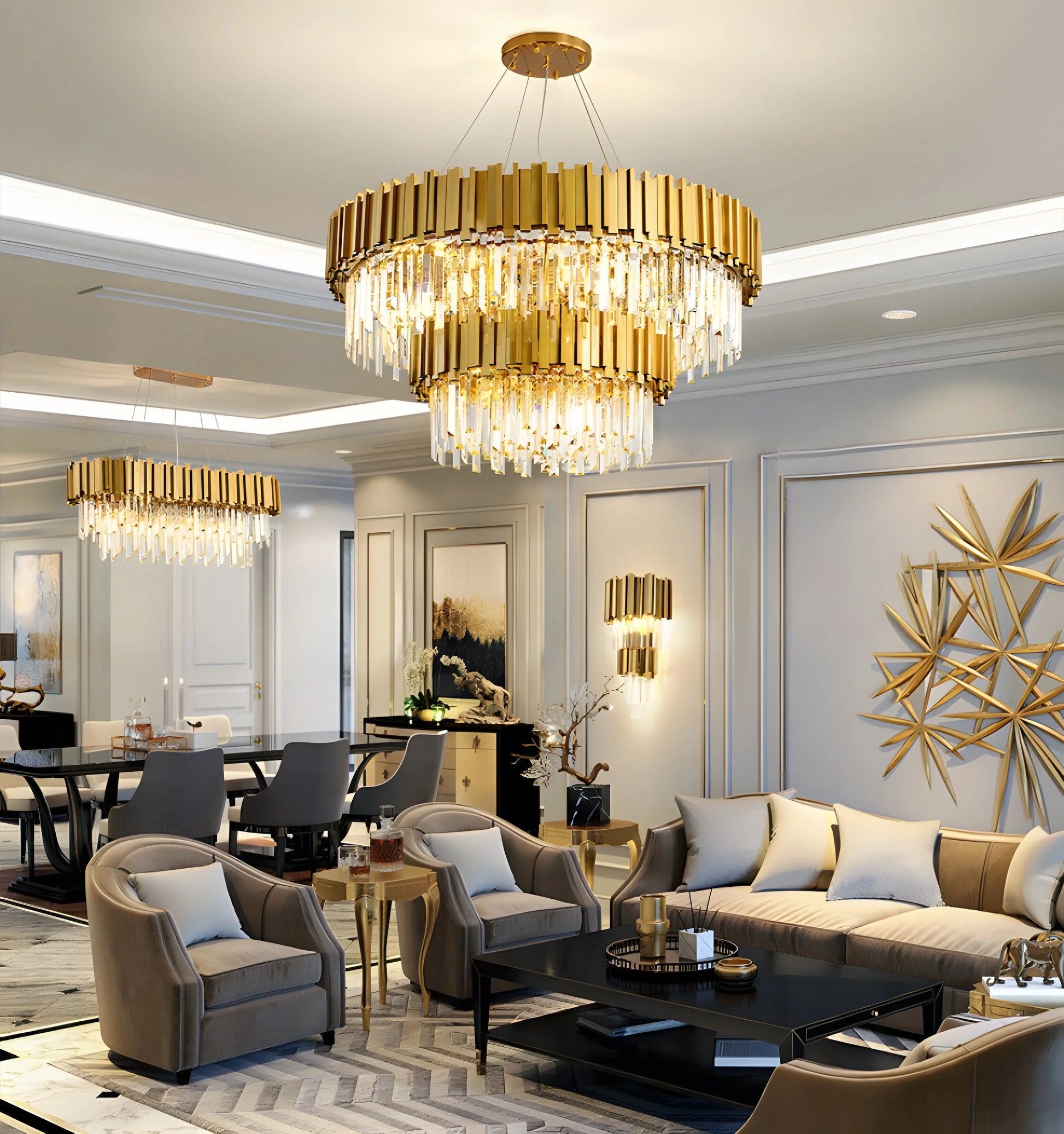 Queen Crystal Chandelier - Auraolight