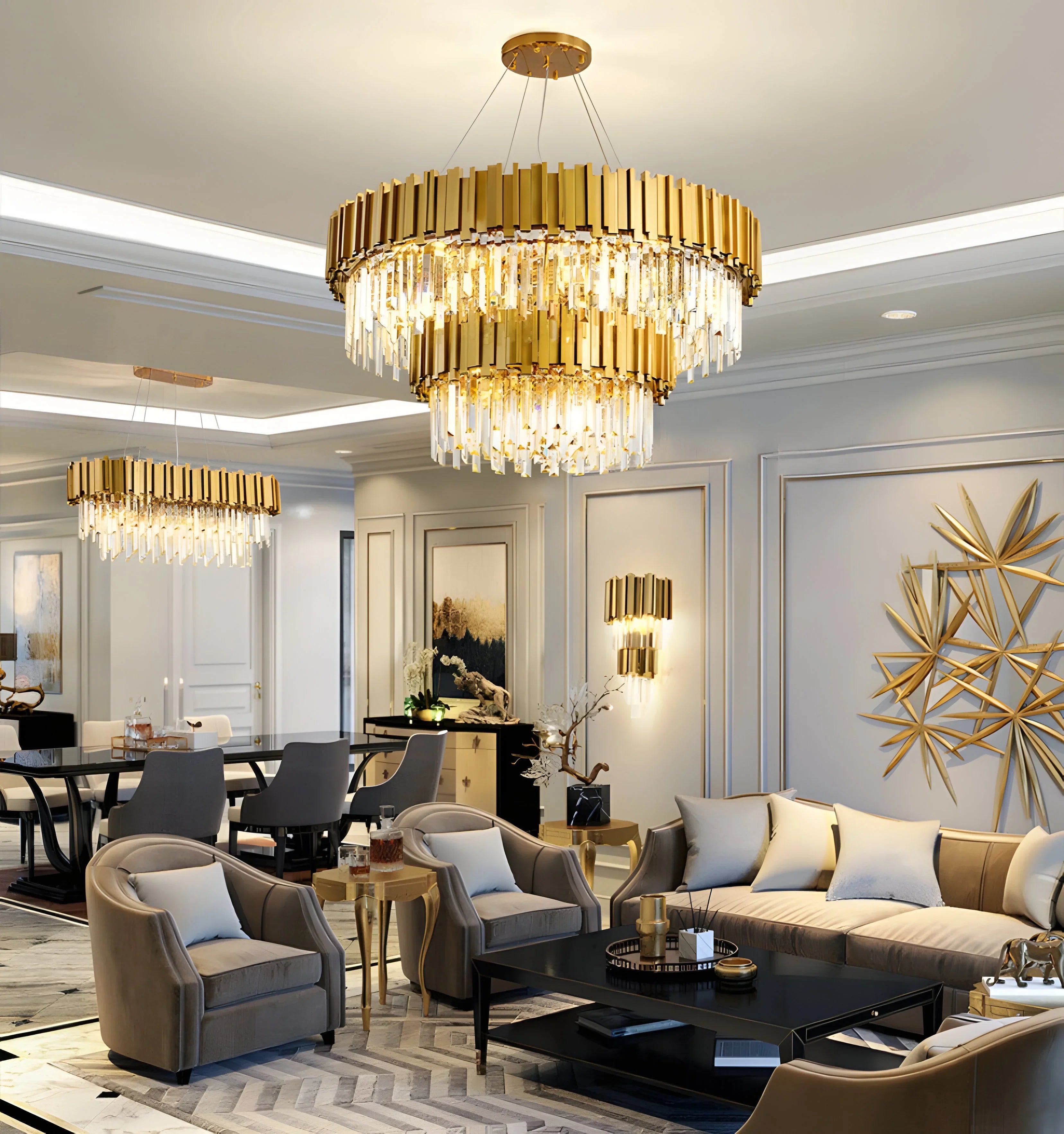 Queen Crystal Chandelier - Auraolight