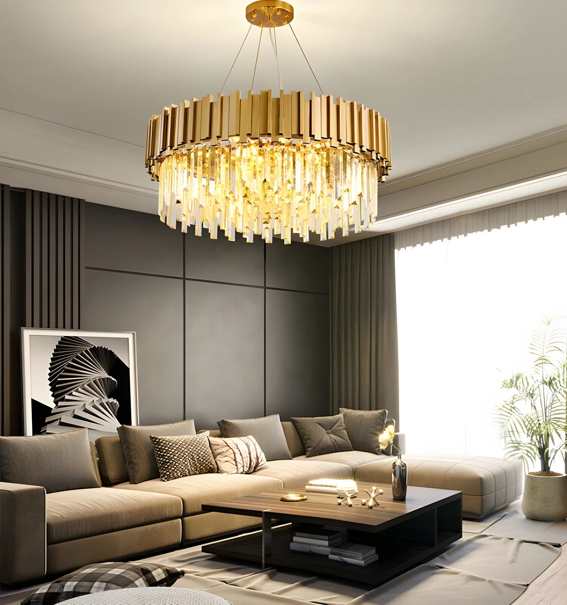 Queen Crystal Chandelier - Auraolight